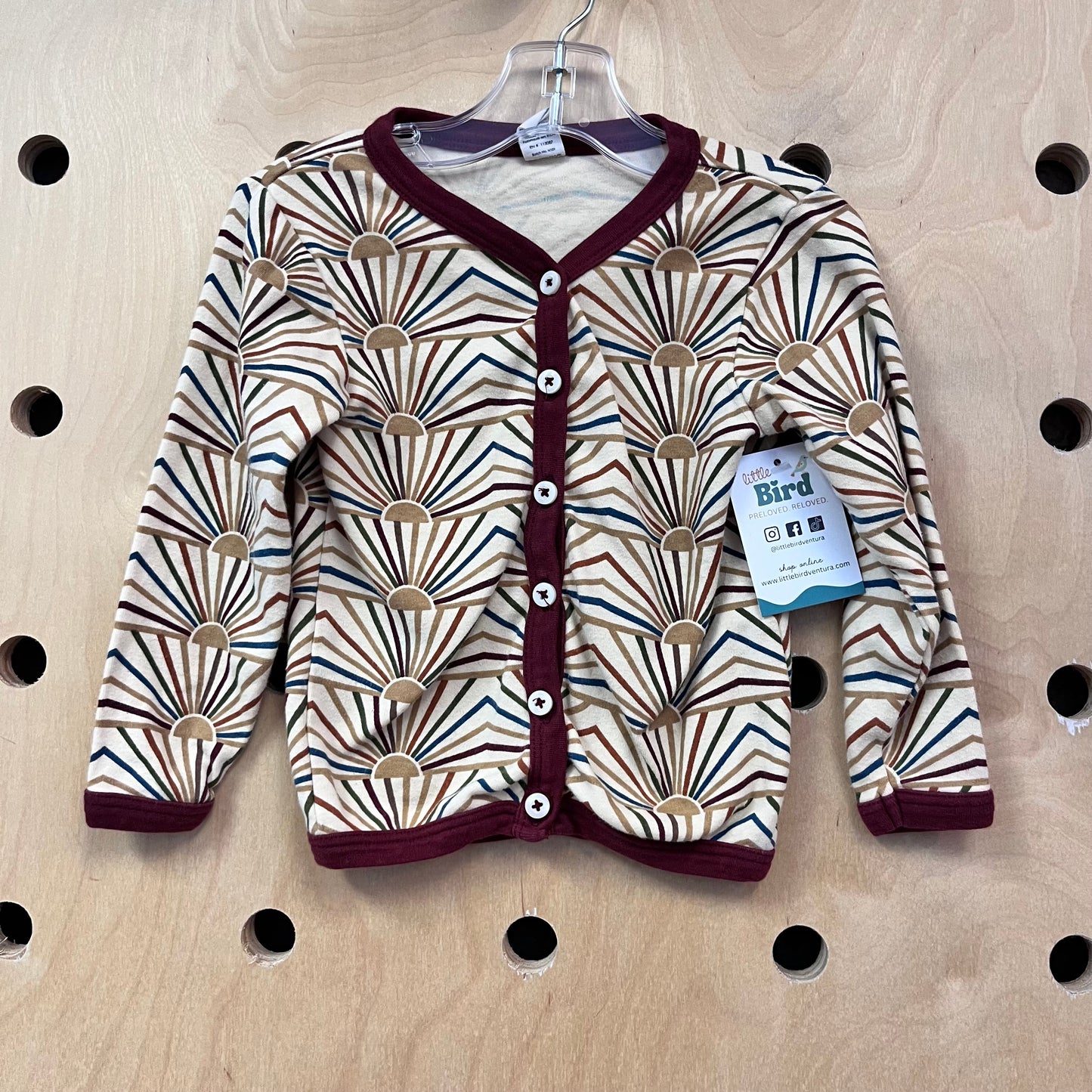 Organic Cotton Sunbursts Cardigan