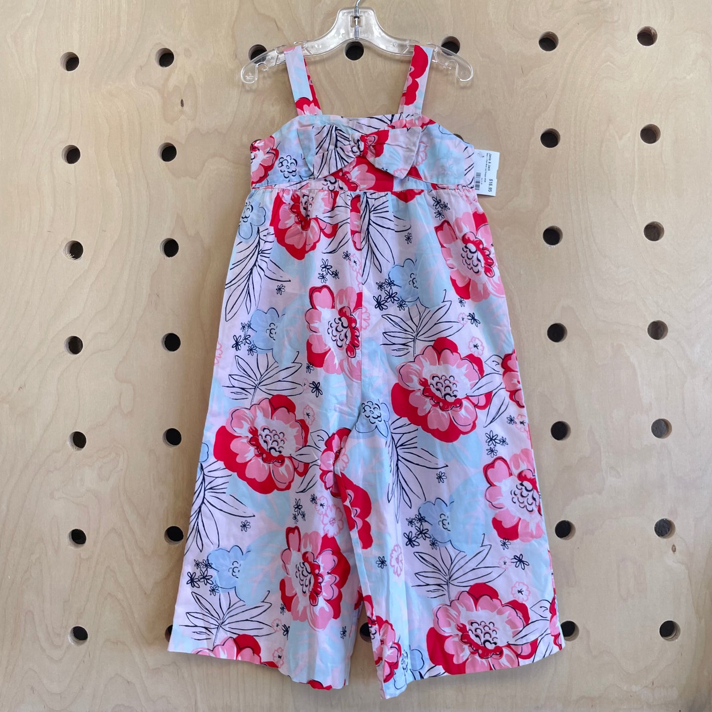 Blue + Pink WIde Leg Romper NEW!