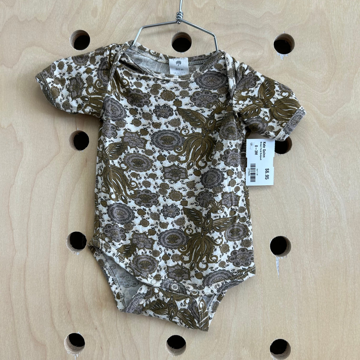 Brown Floral Bodysuit