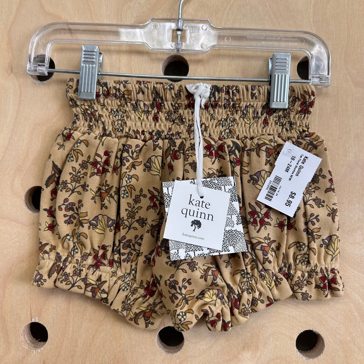 Tan Floral Shorties NEW!