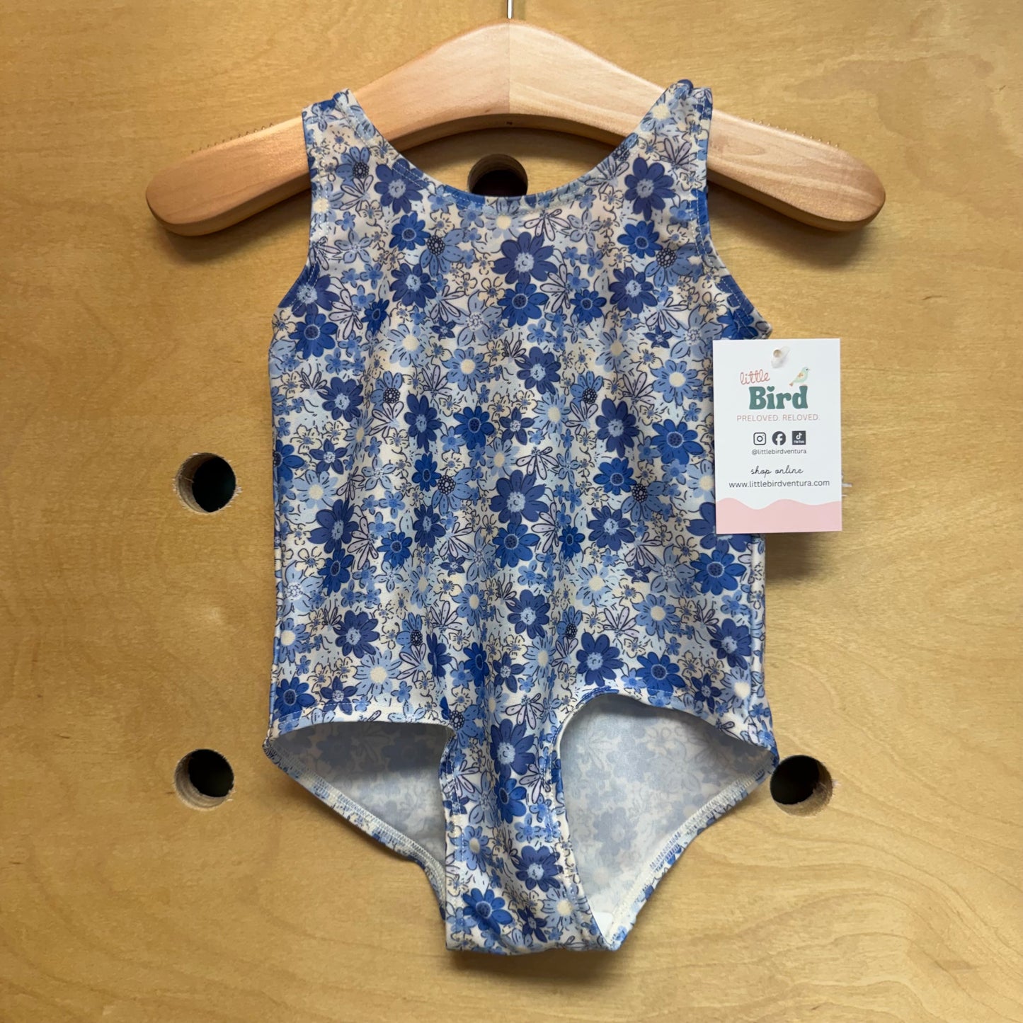 Blue Floral Swimsuit