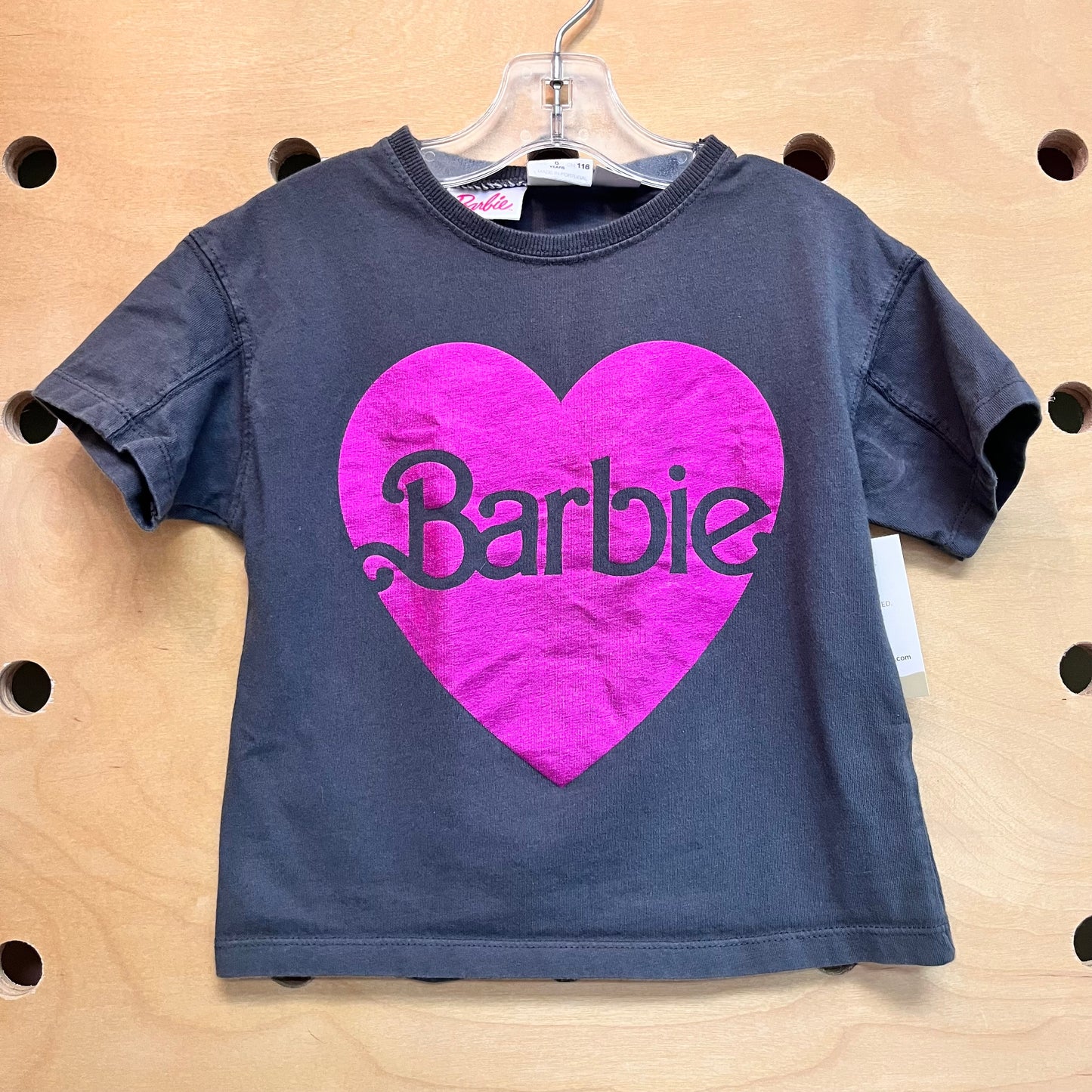Grey Barbie Heart Tee