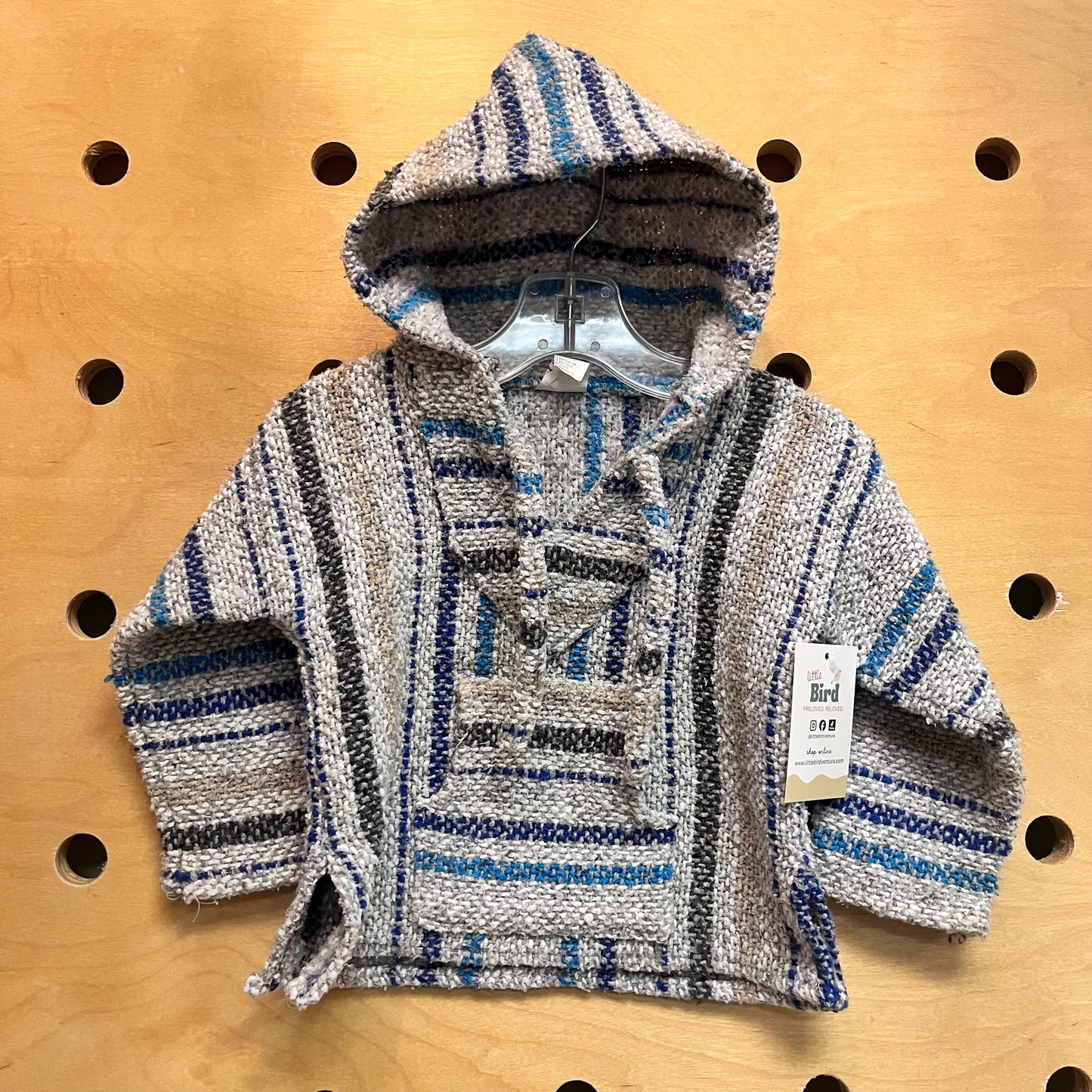Blue & Grey Baja Hoodie