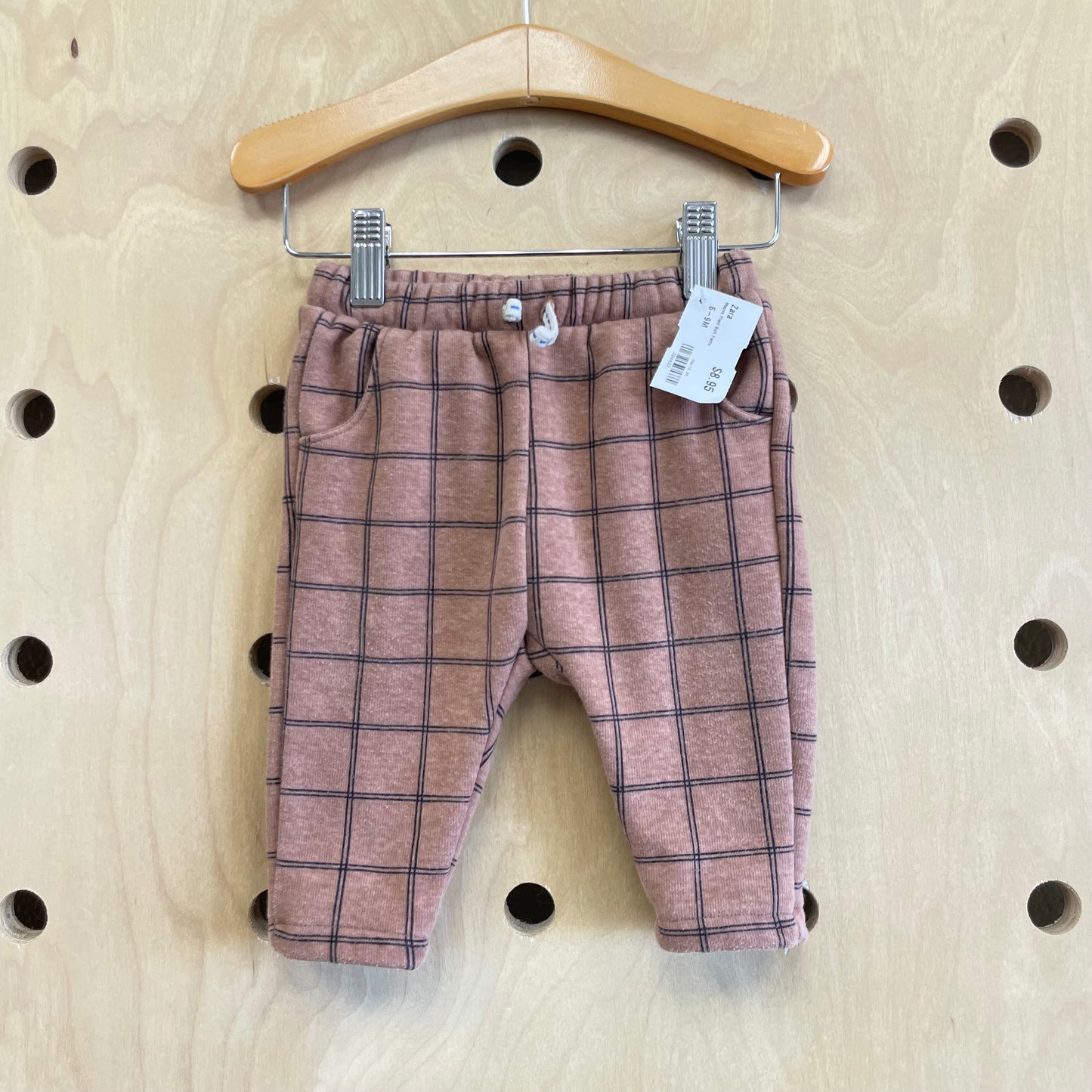 Mauve Plaid Soft Pants