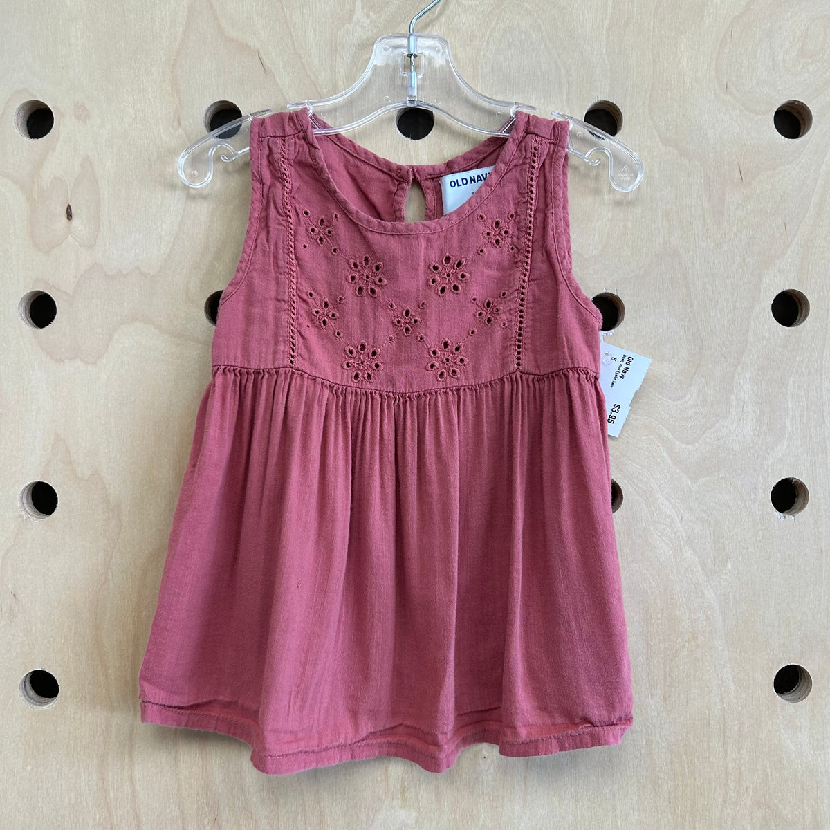 Dusty Pink Eyelet Tank