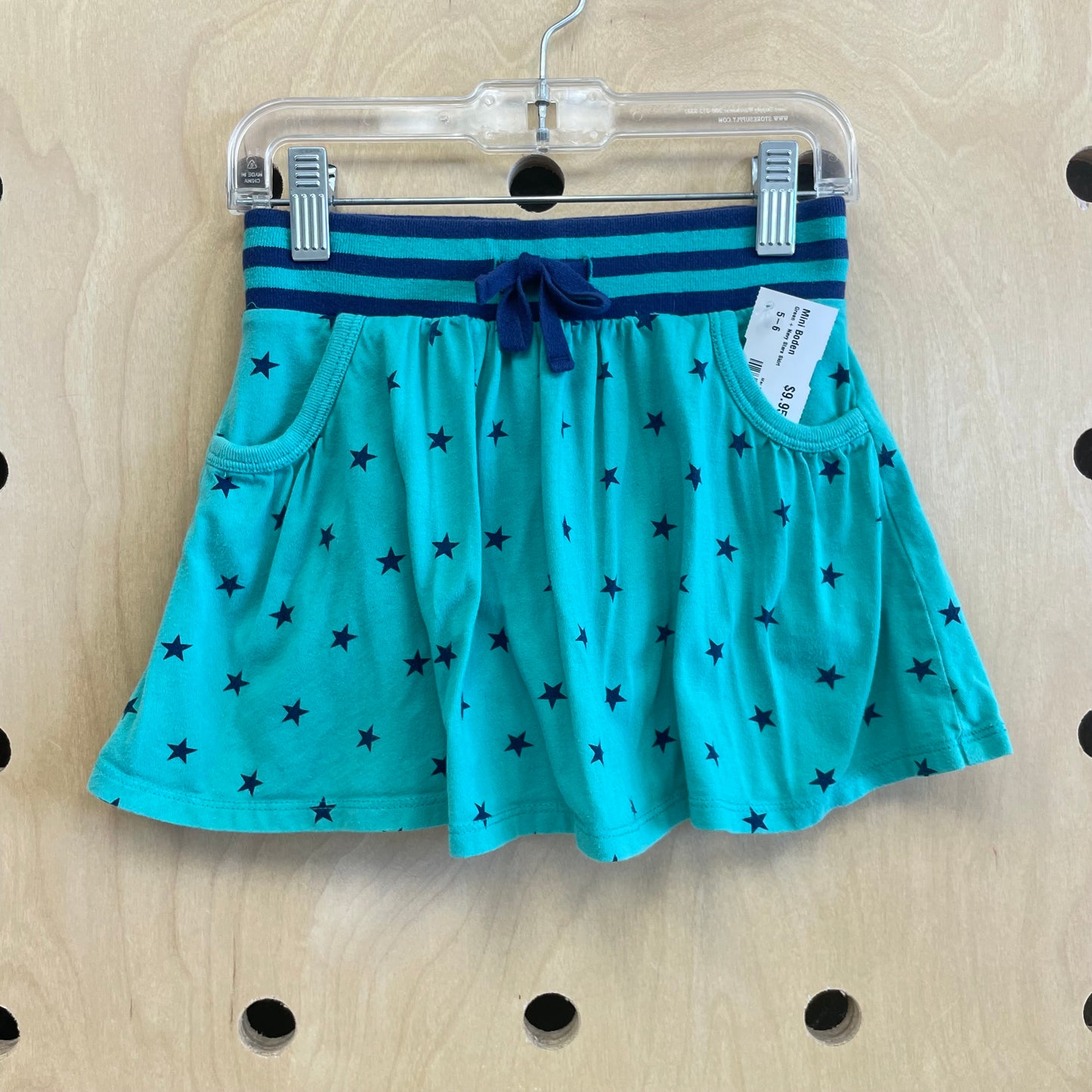 Green + Navy Stars Skirt