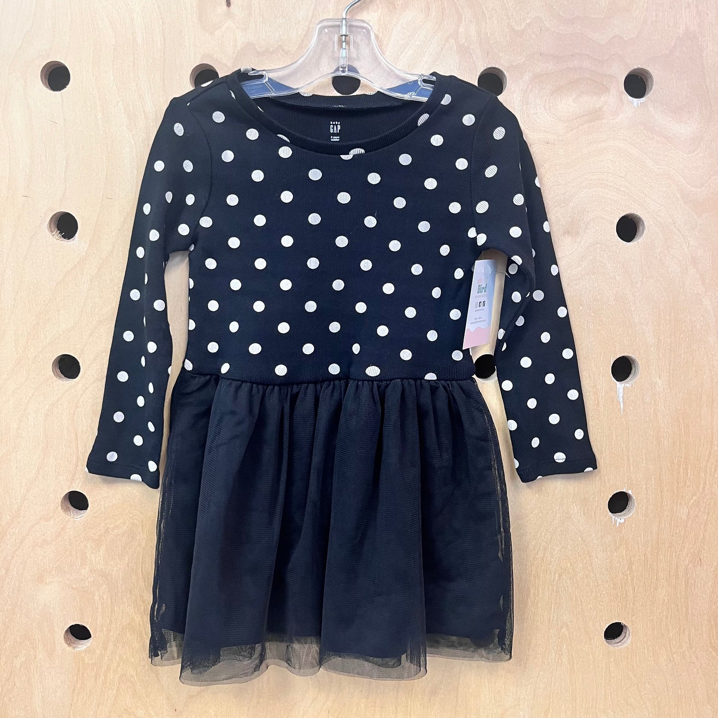 B+W Polka Dot & Tulle Dress NEW!