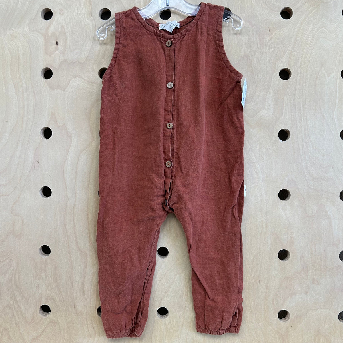 Earthy Terracotta Linen Romper