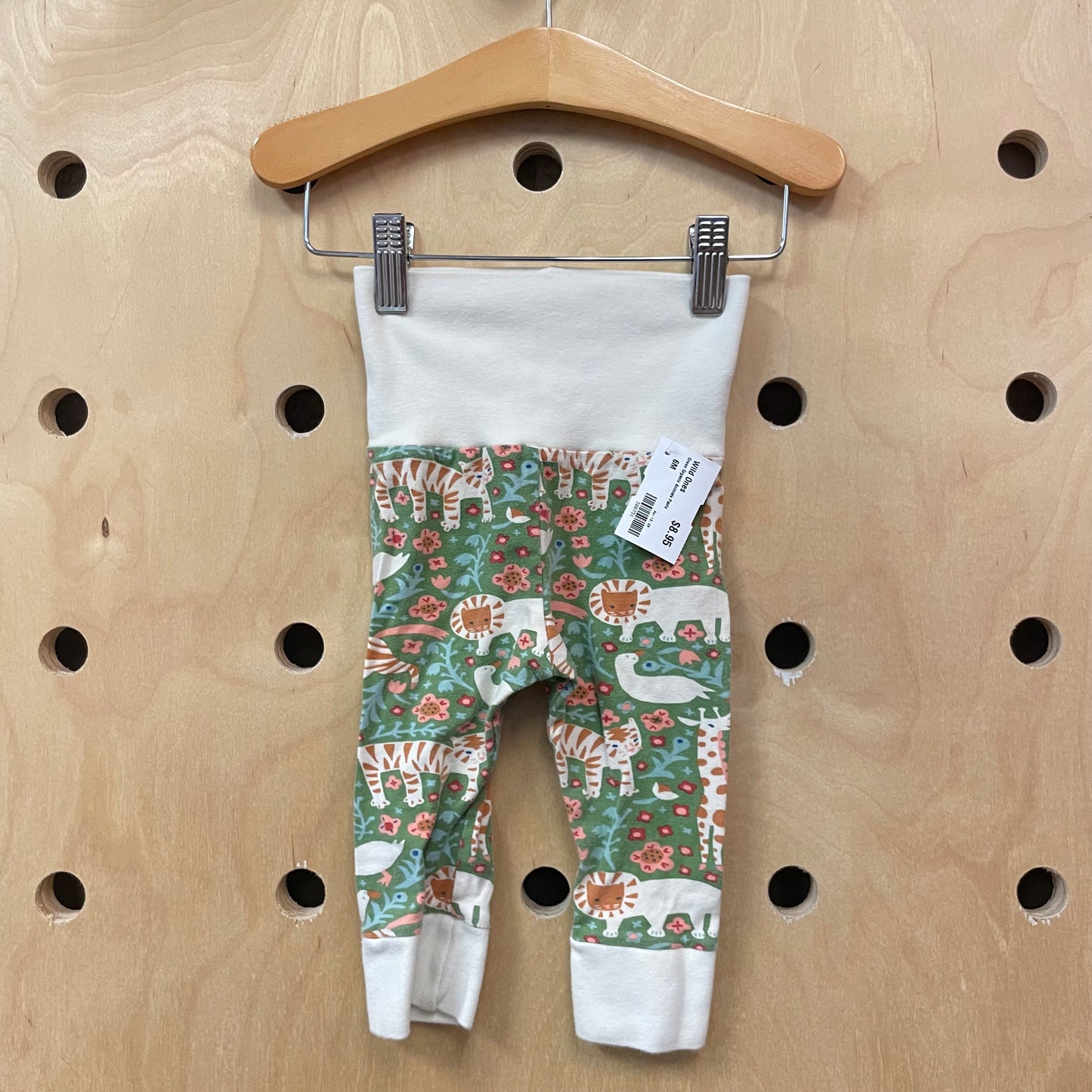 Green Organic Animals Pants