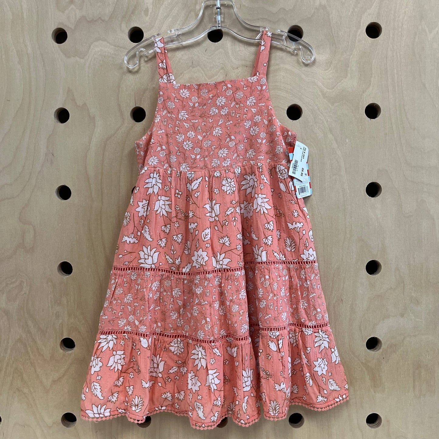 Peach Floral Dress NEW!