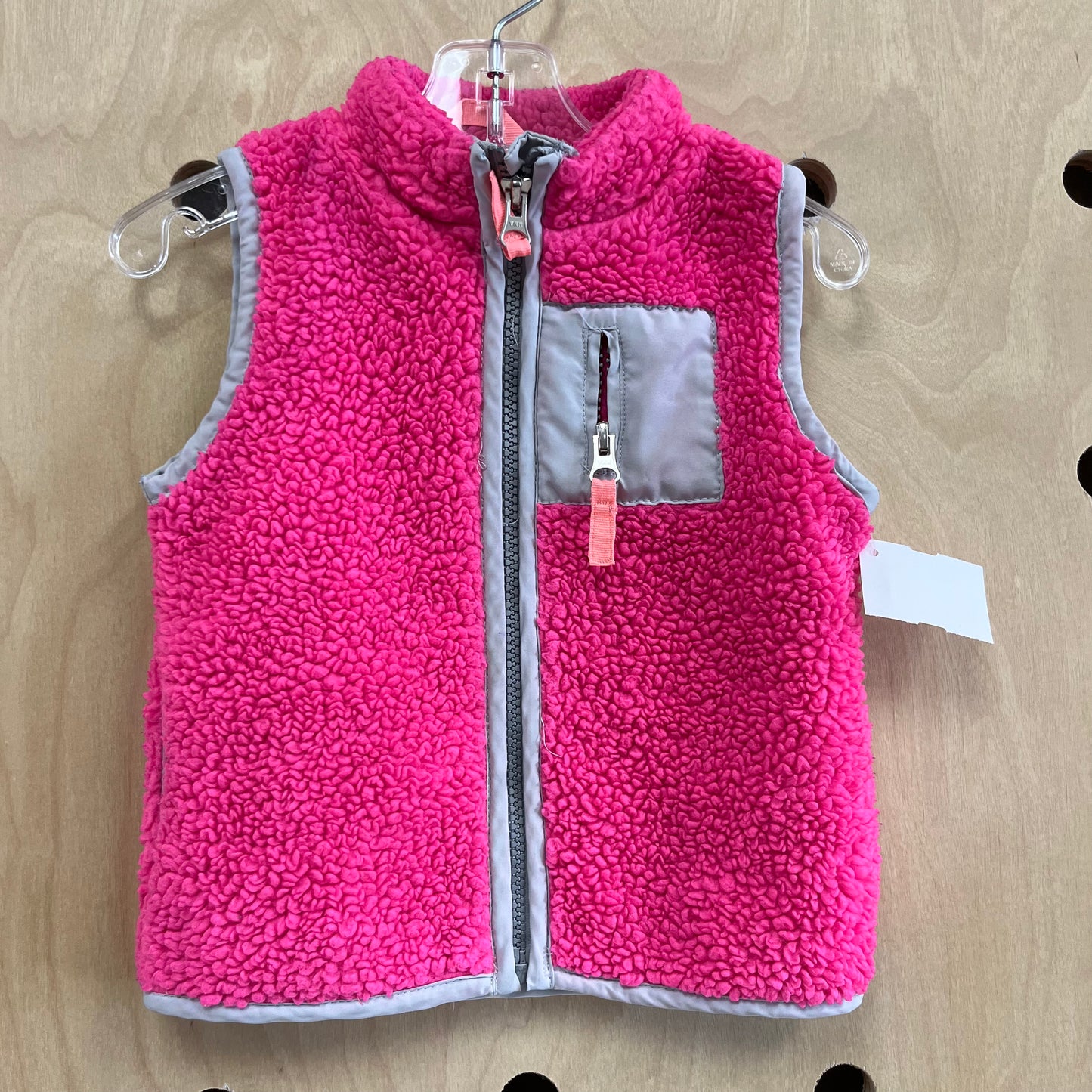 Pink Fleece Vest