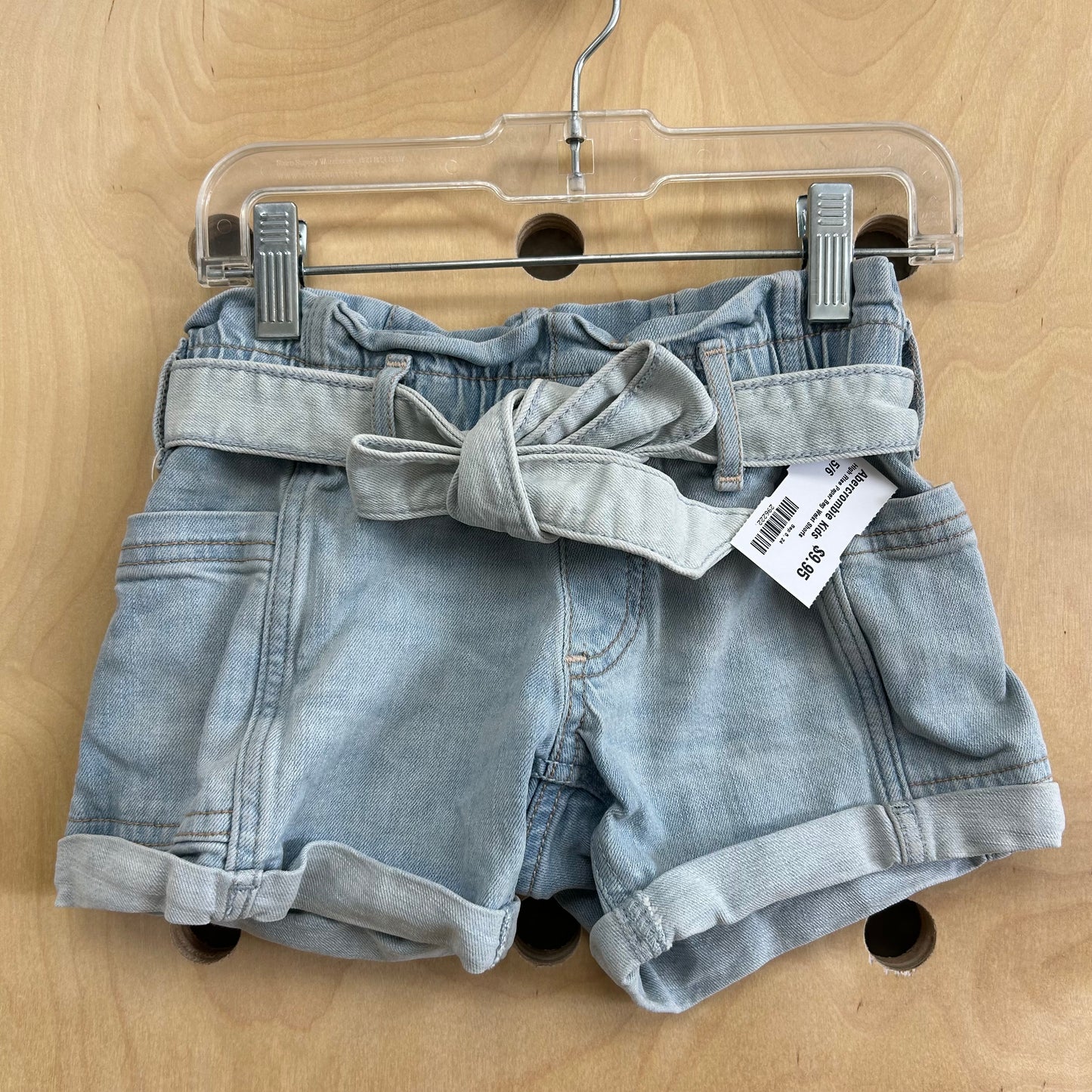 High Rise Paper Bag Waist Shorts