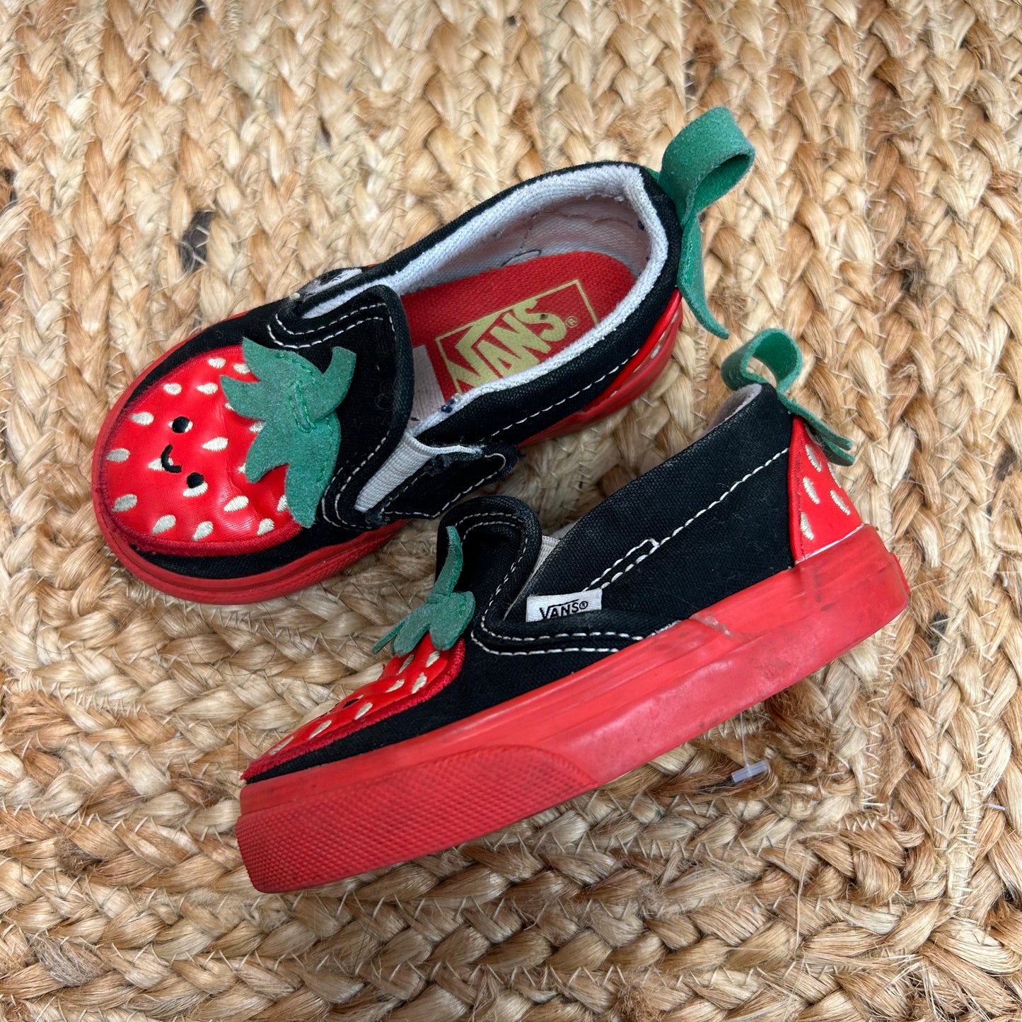 Happy Strawberry Slip-Ons