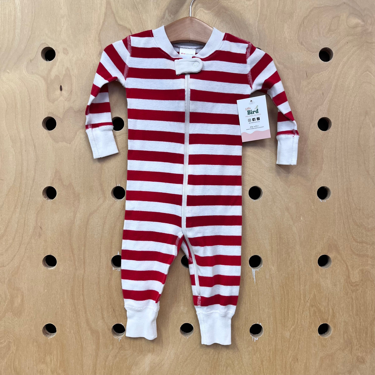 Red + White Striped Zippy