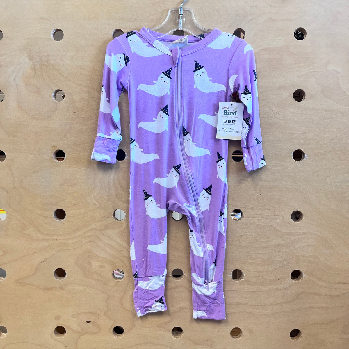 Lavender Ghosts Bamboo Zippy
