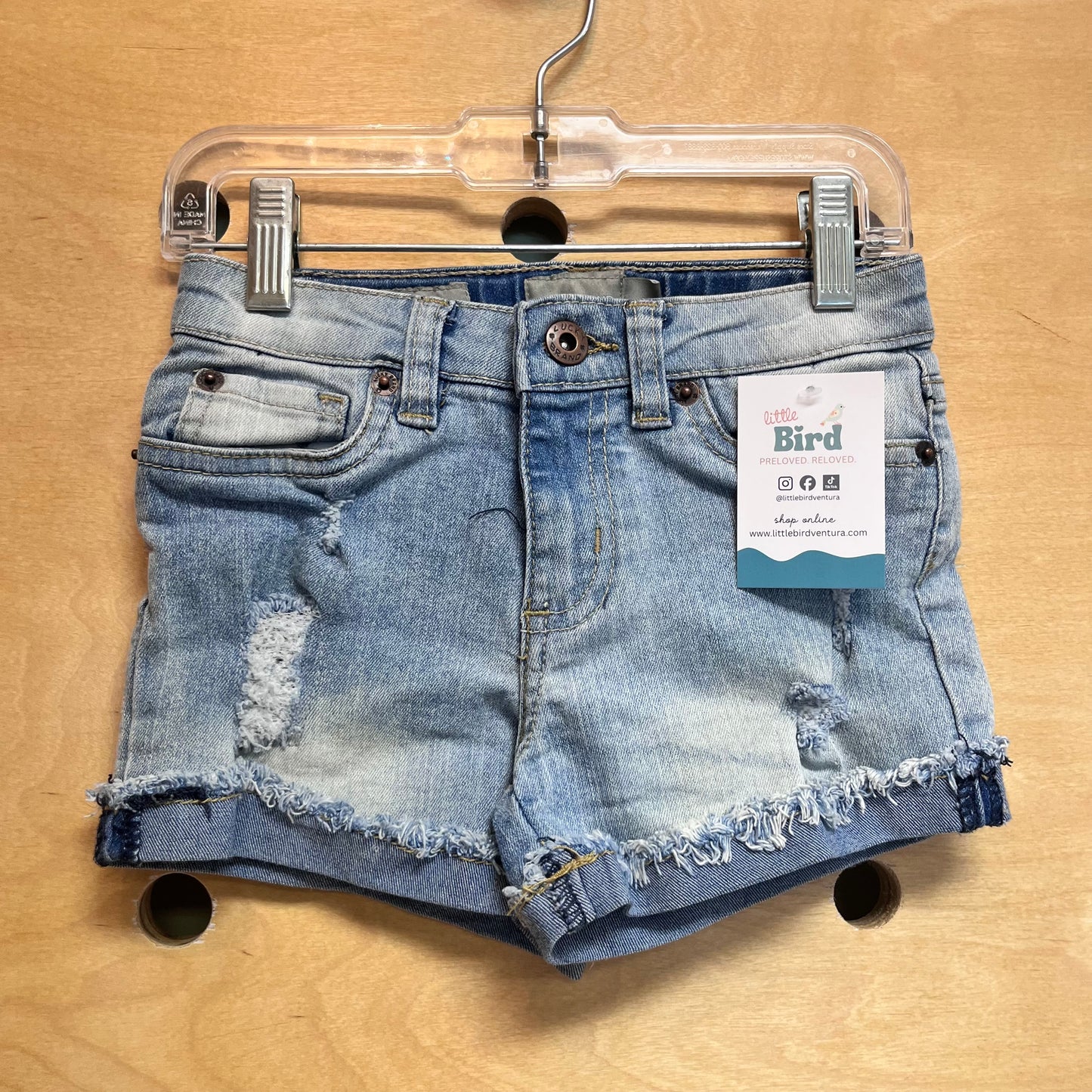 Distressed Riley Denim Shorts