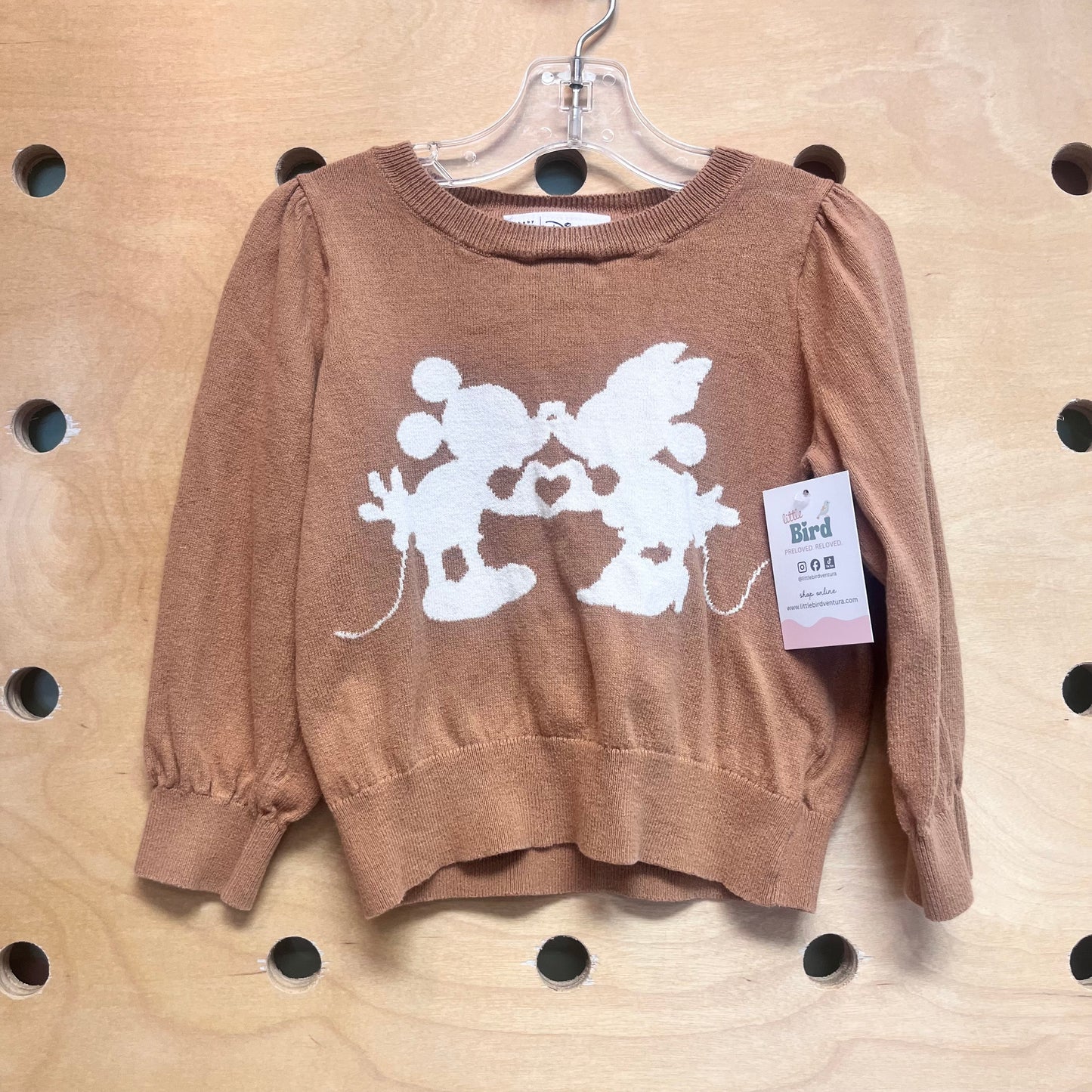 Brown/White Mickey-Minnie LS