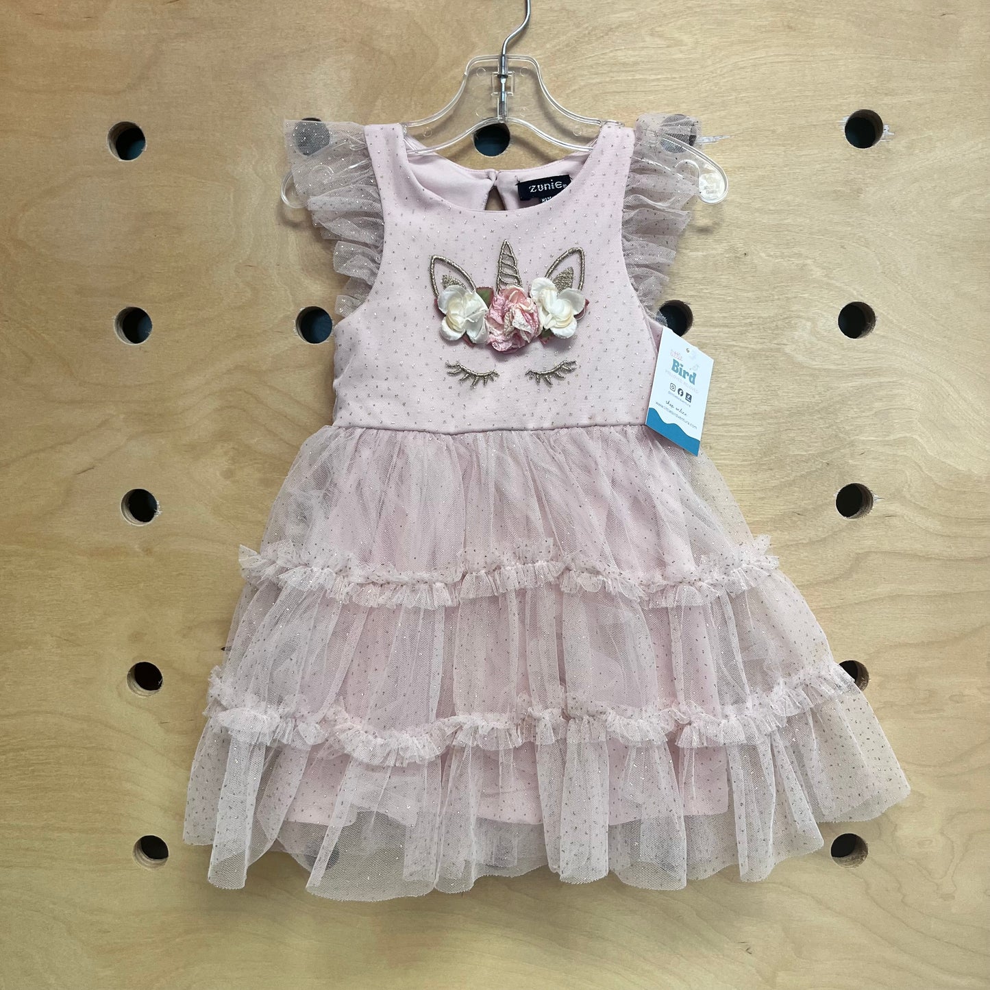 Pink & Gold Unicorn Tulle Dress
