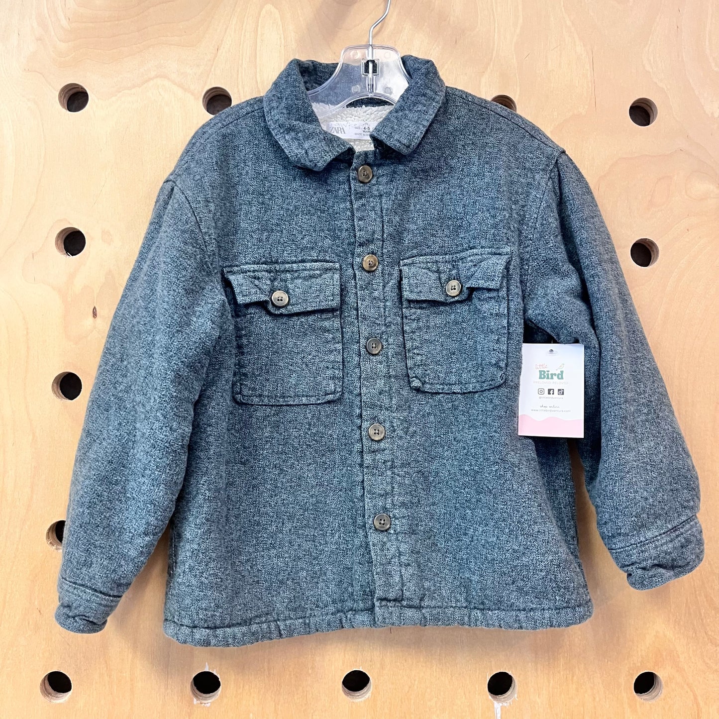 Sherpa Lined Grey Shacket