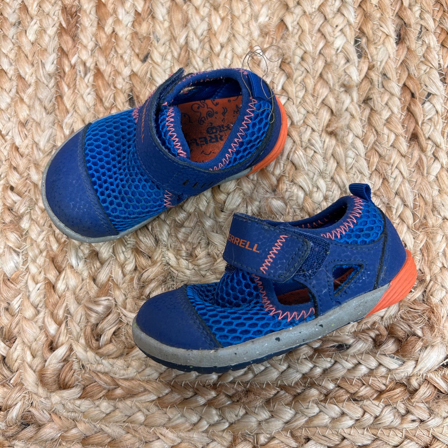Orange & Blue Flexible Water Shoes