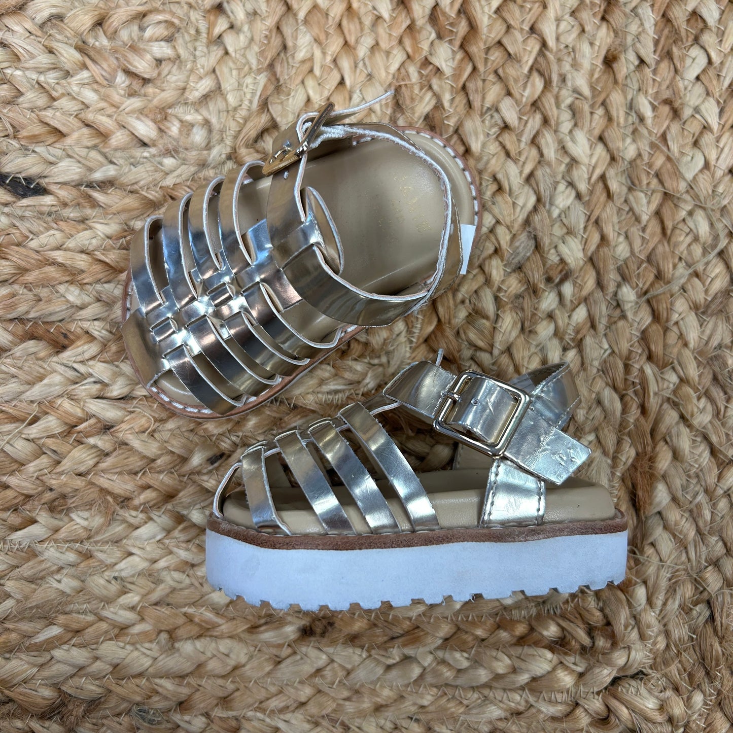 Gold Fisherman Sandals