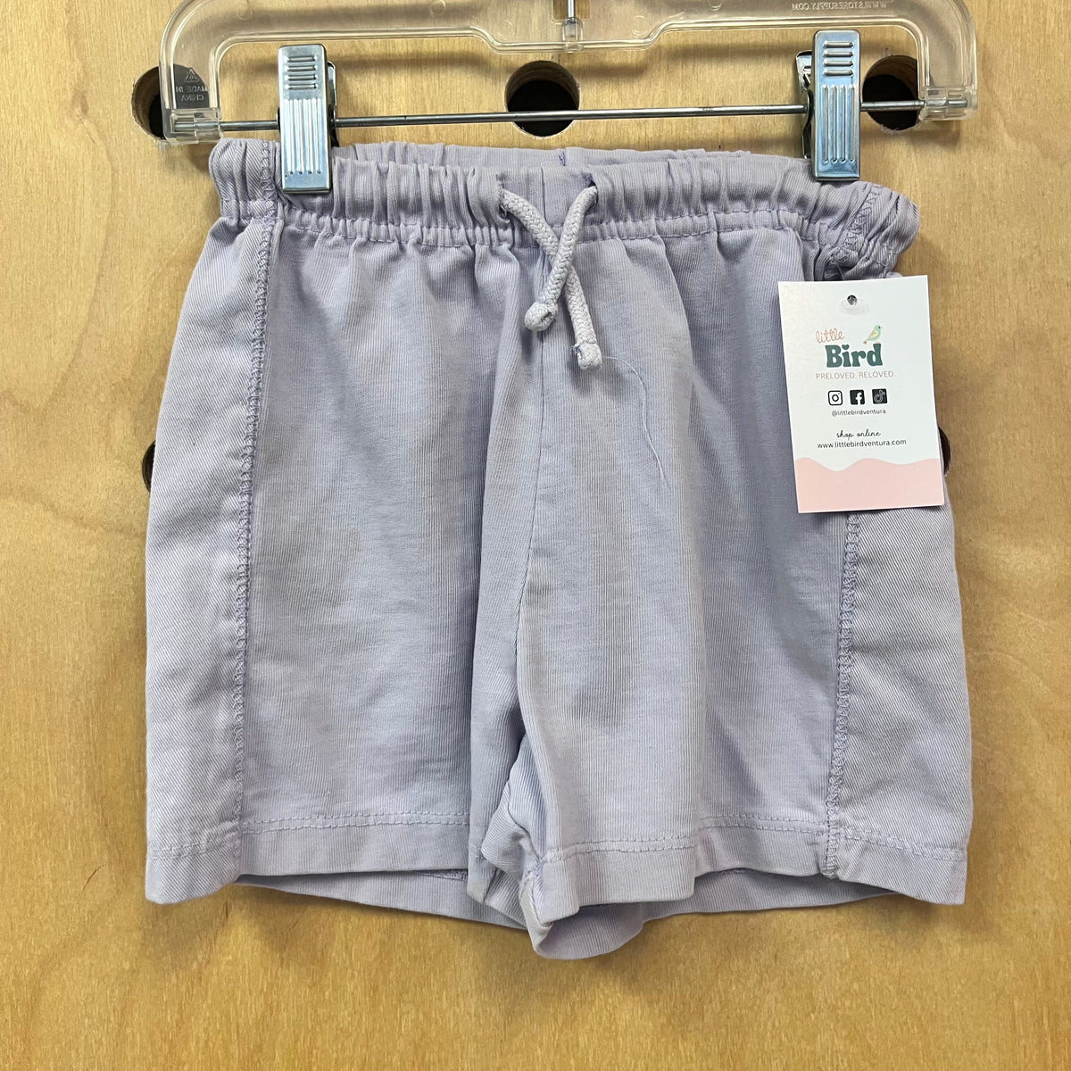 Lavender Drawstring Shorts