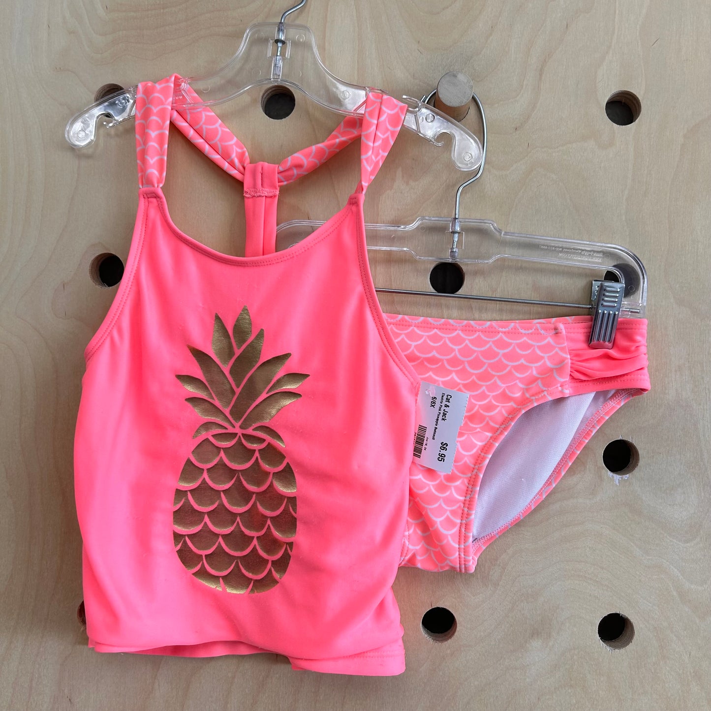 Electric Pink Pineapple Swimsuit