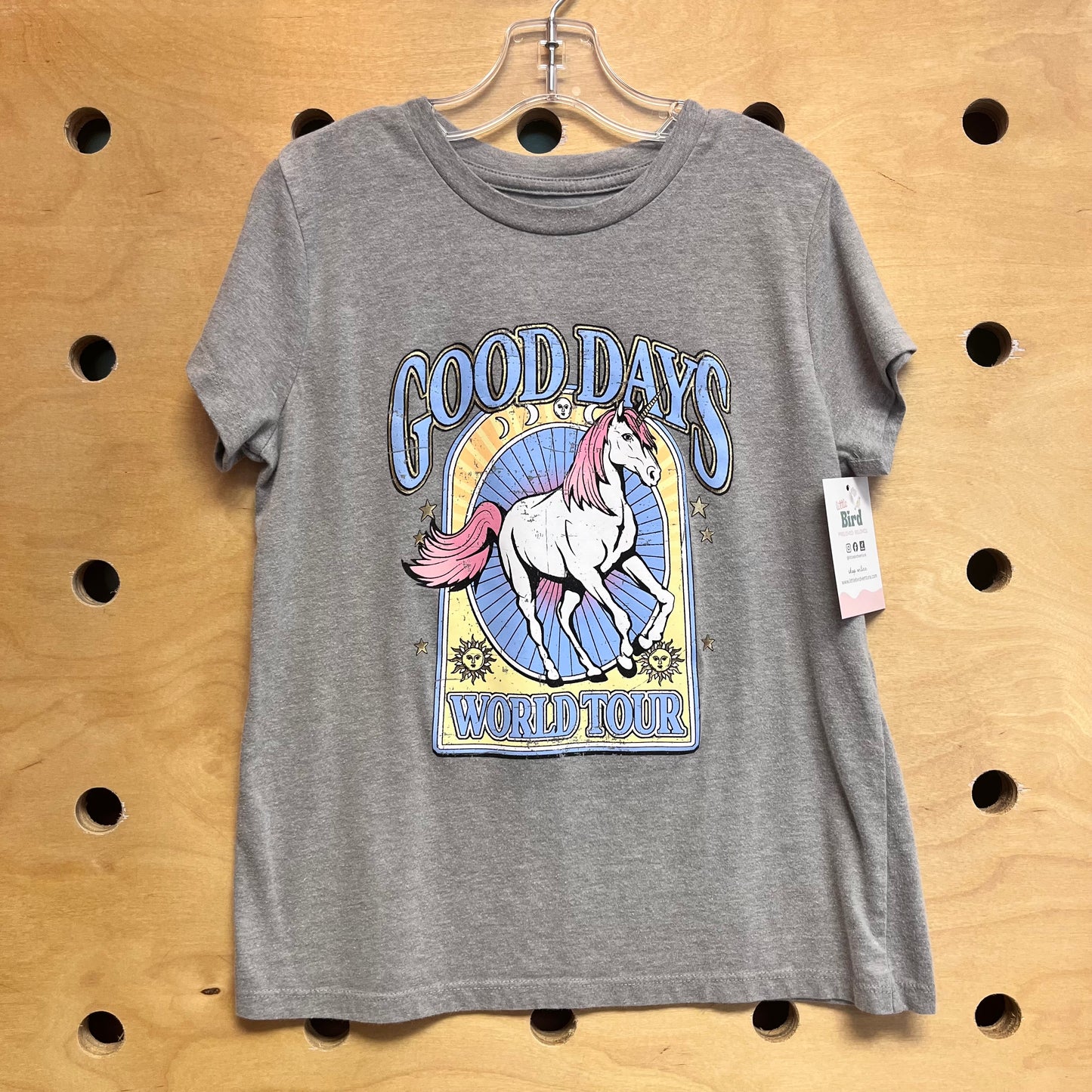 Grey Good Days Unicorn Tee