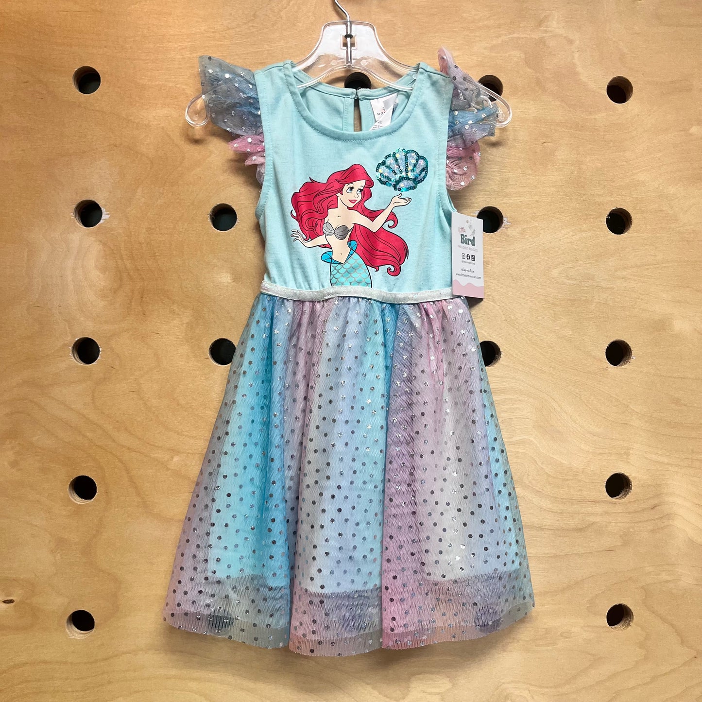 Blue/Pink Tulle Little Mermaid Dress
