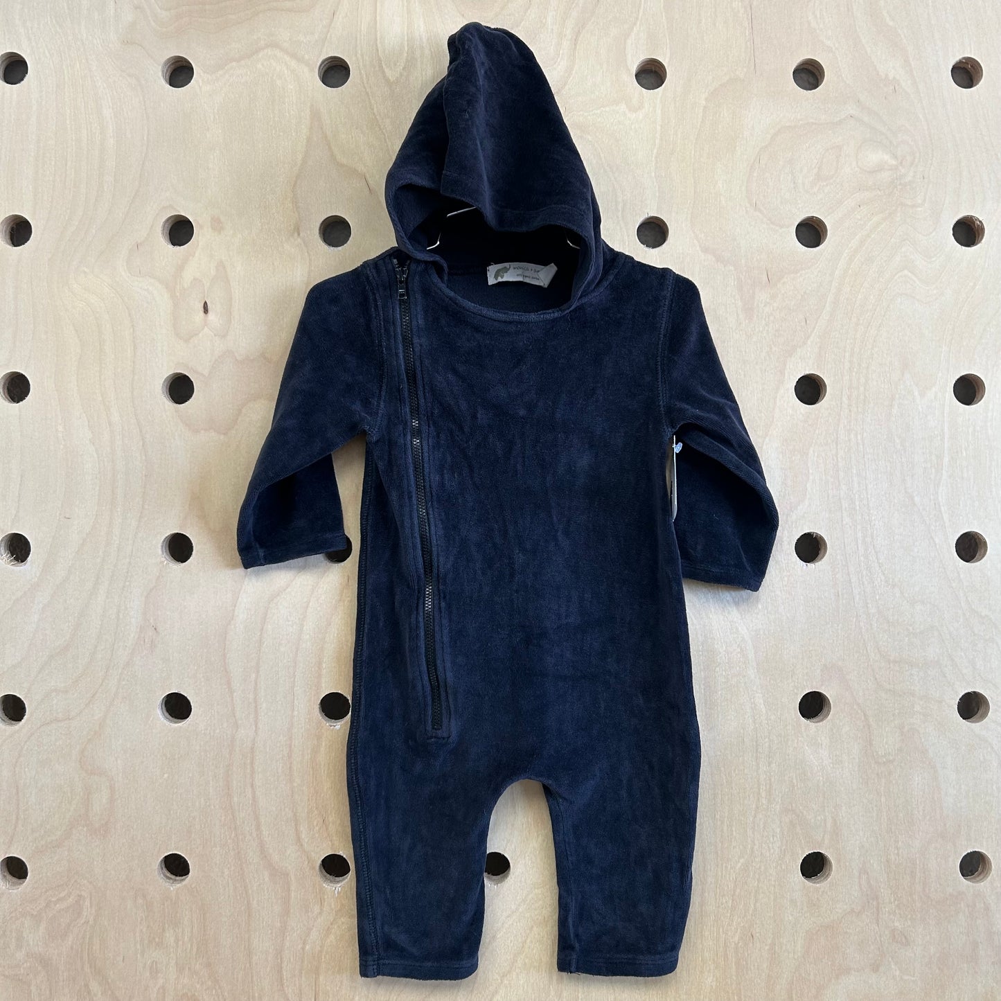 Black Fleece Hoodie Romper