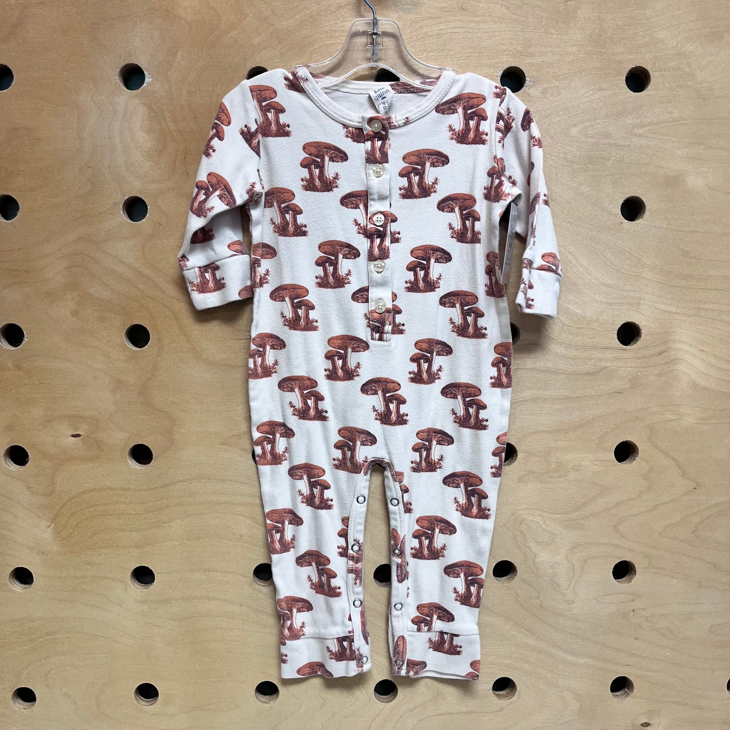 Cream Organic Mushrooms Romper