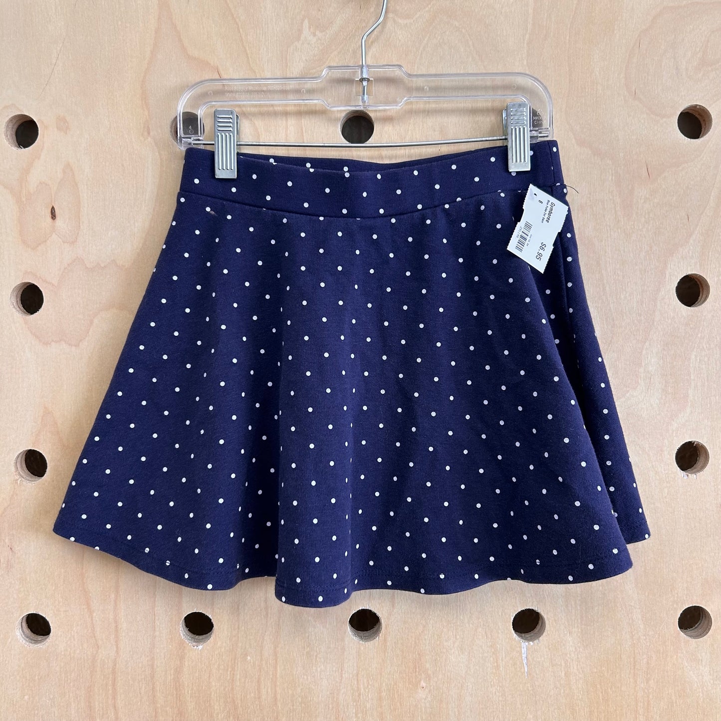 Blue Polka Dot Skirt