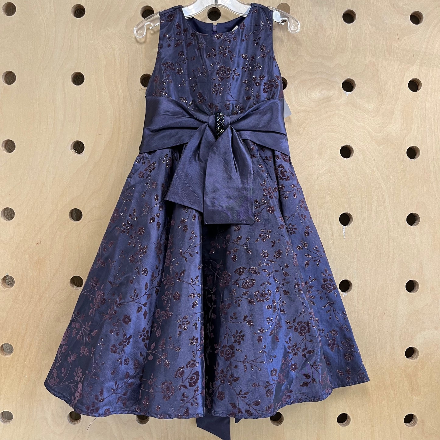 Plum Floral Dress