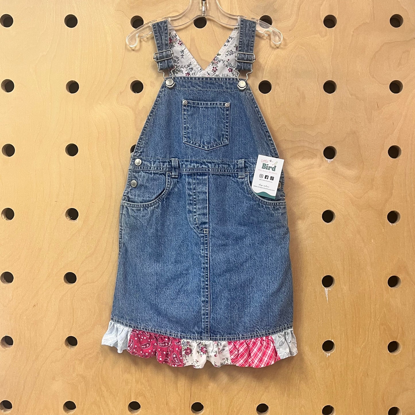 Bandana Trim Denim Skirtall