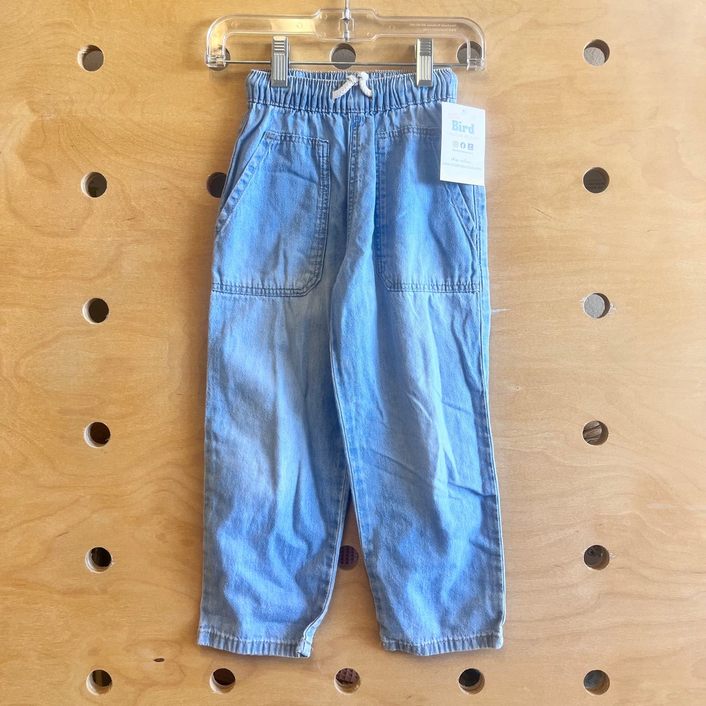 Chambray Drawstring Pants