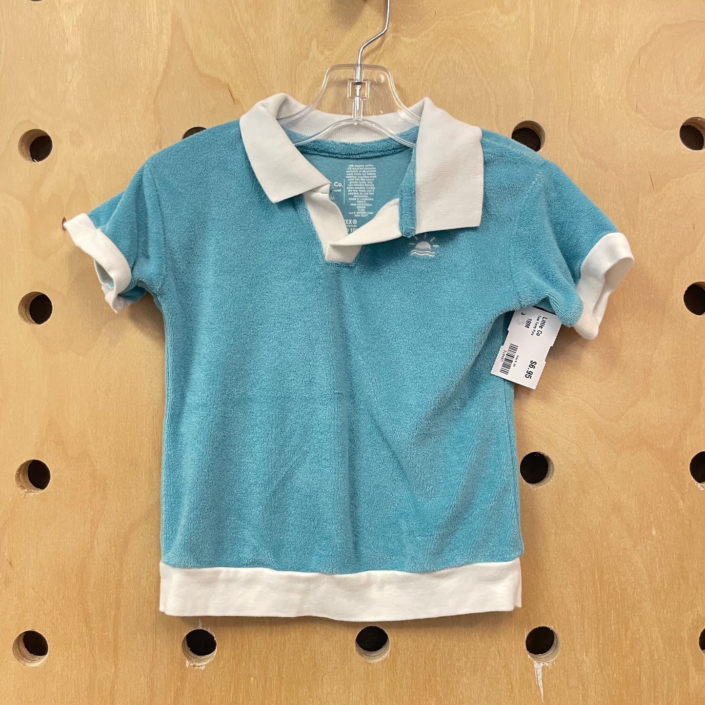 Teal Terry Polo