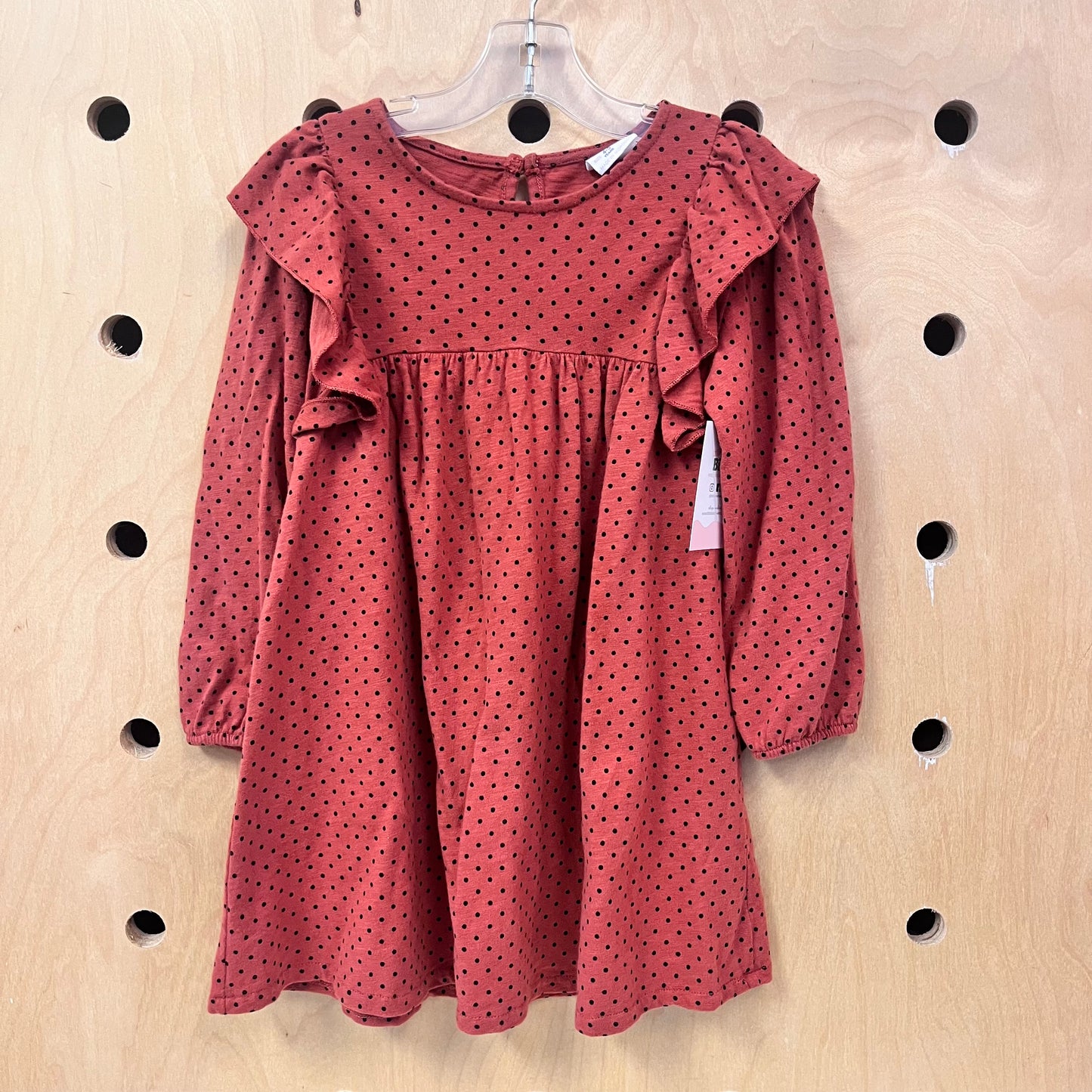 Rust Polka Dot Dress