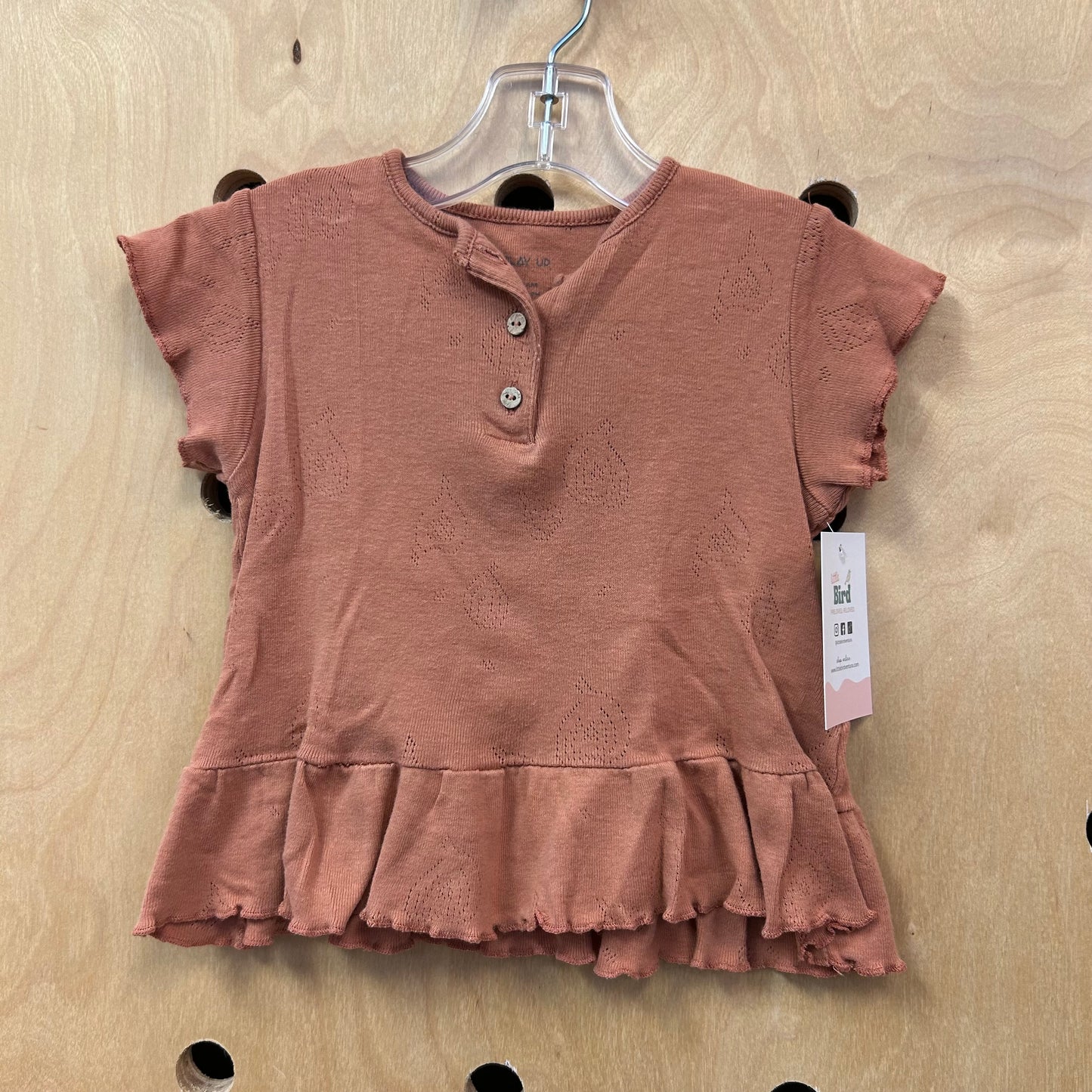 Clay Pointelle Organic Top