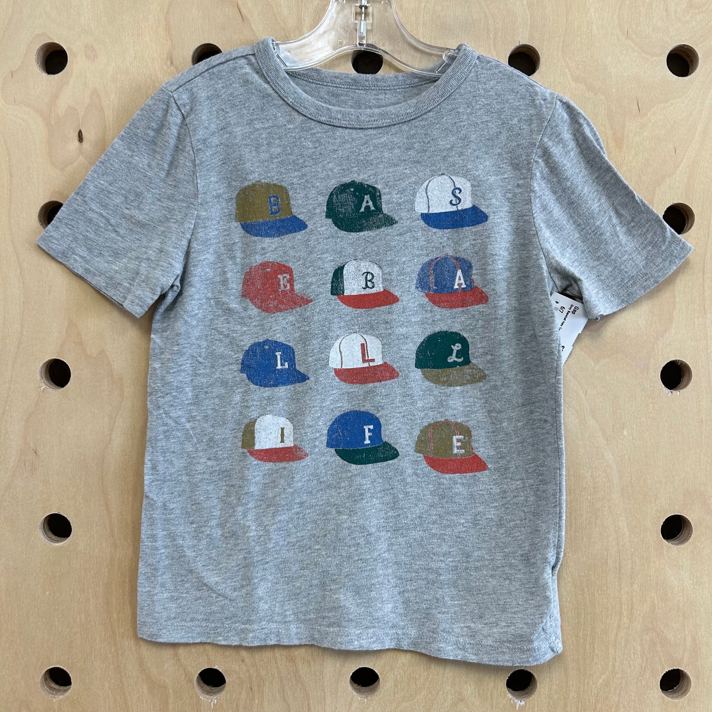 Grey Baseball Hats Tee
