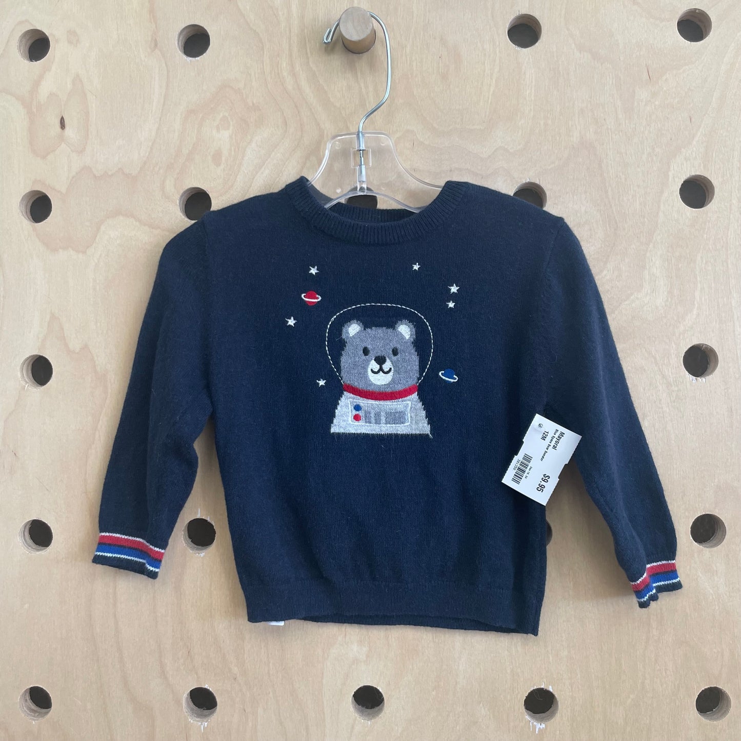 Blue Space Bear Sweater