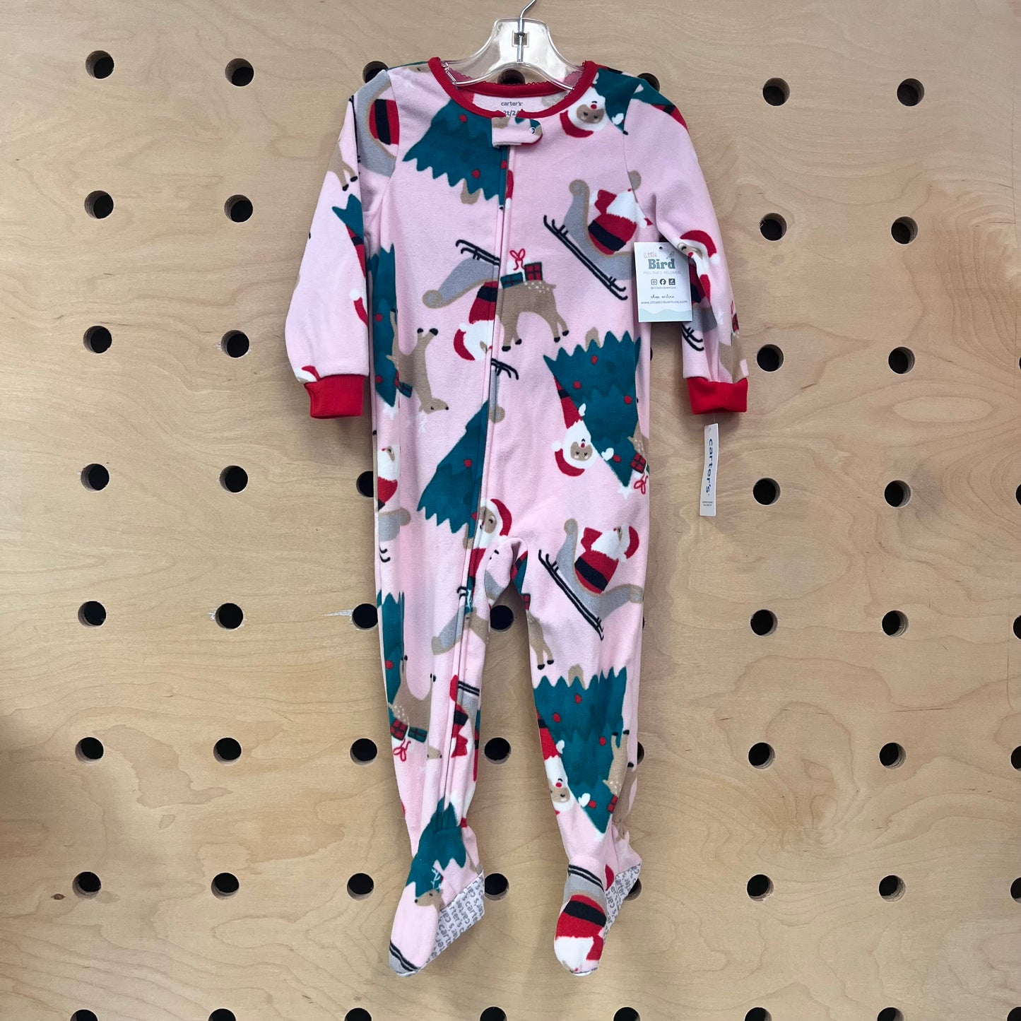 Pink Santa Footies NEW!