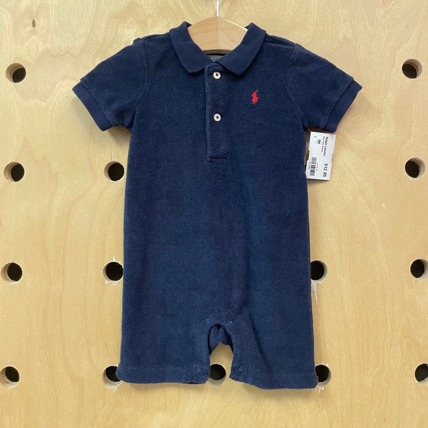 Blue Terry Romper