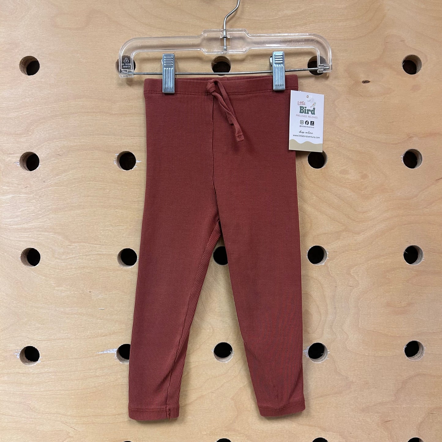 Chestnut Ribbed Leggings