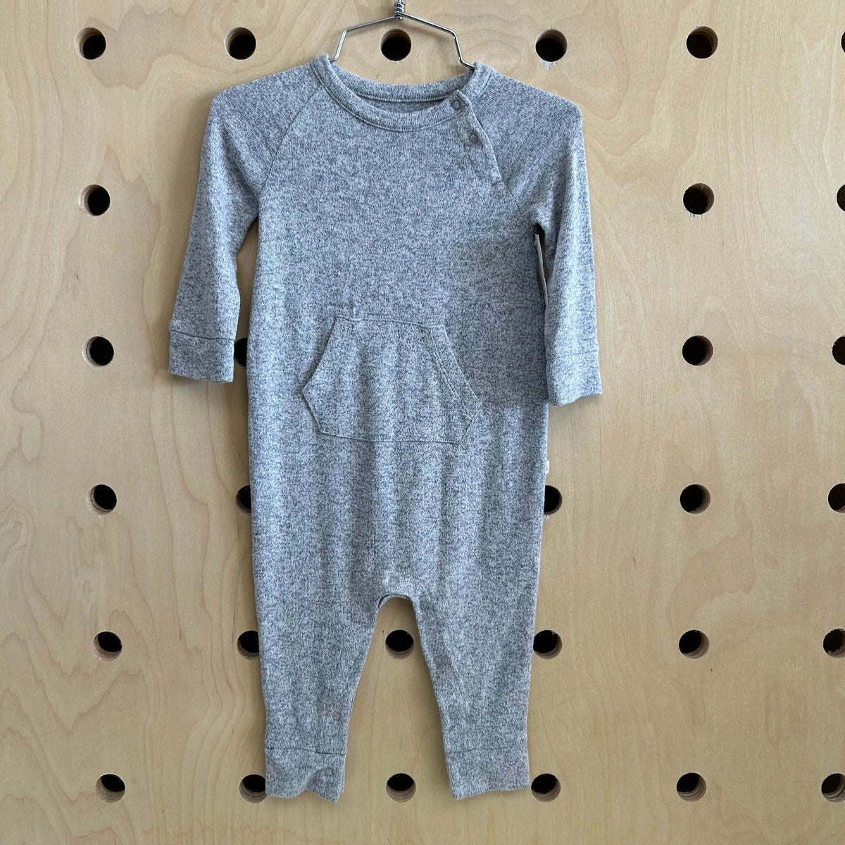 Grey Heathered Romper