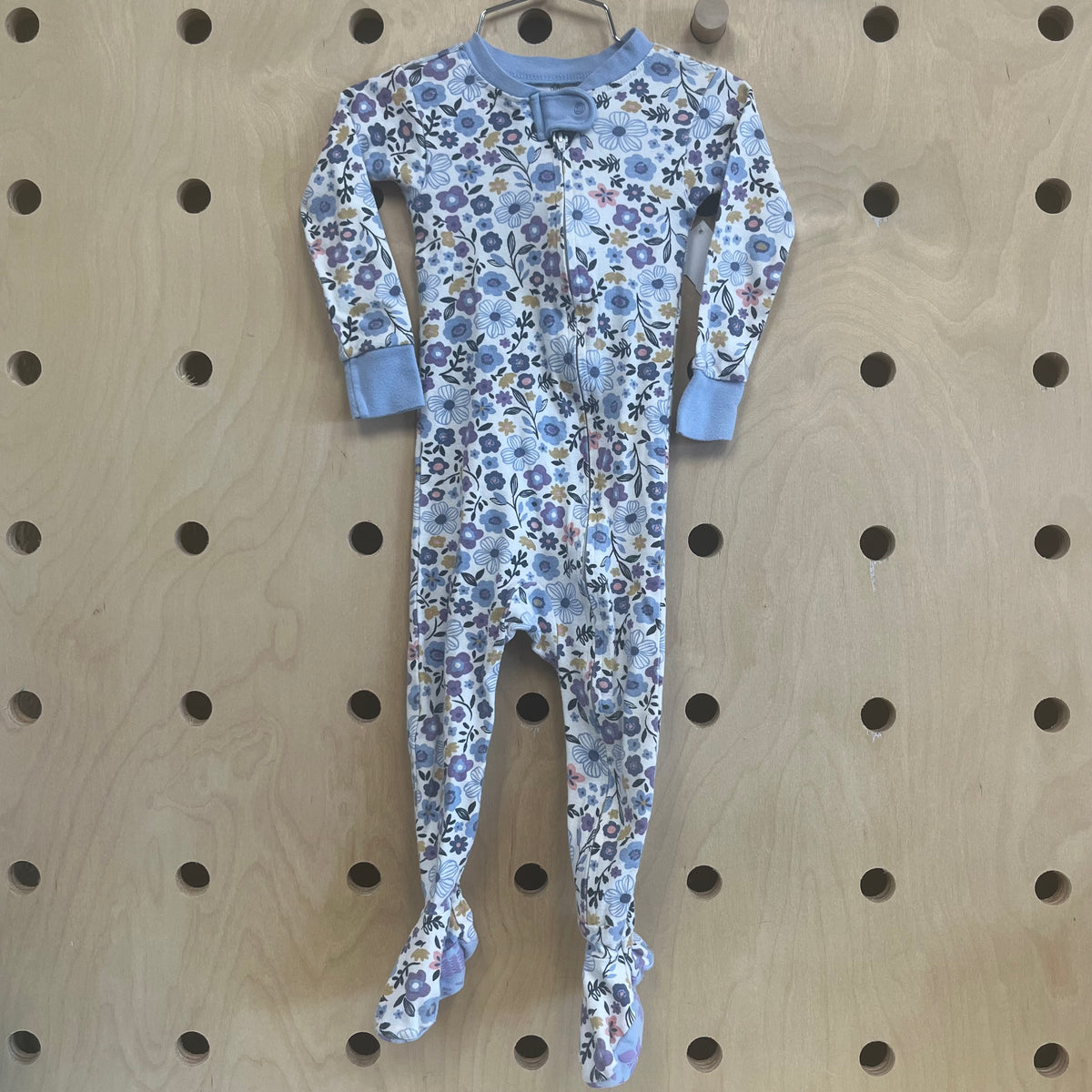 Blue Floral Zippy Pajamas