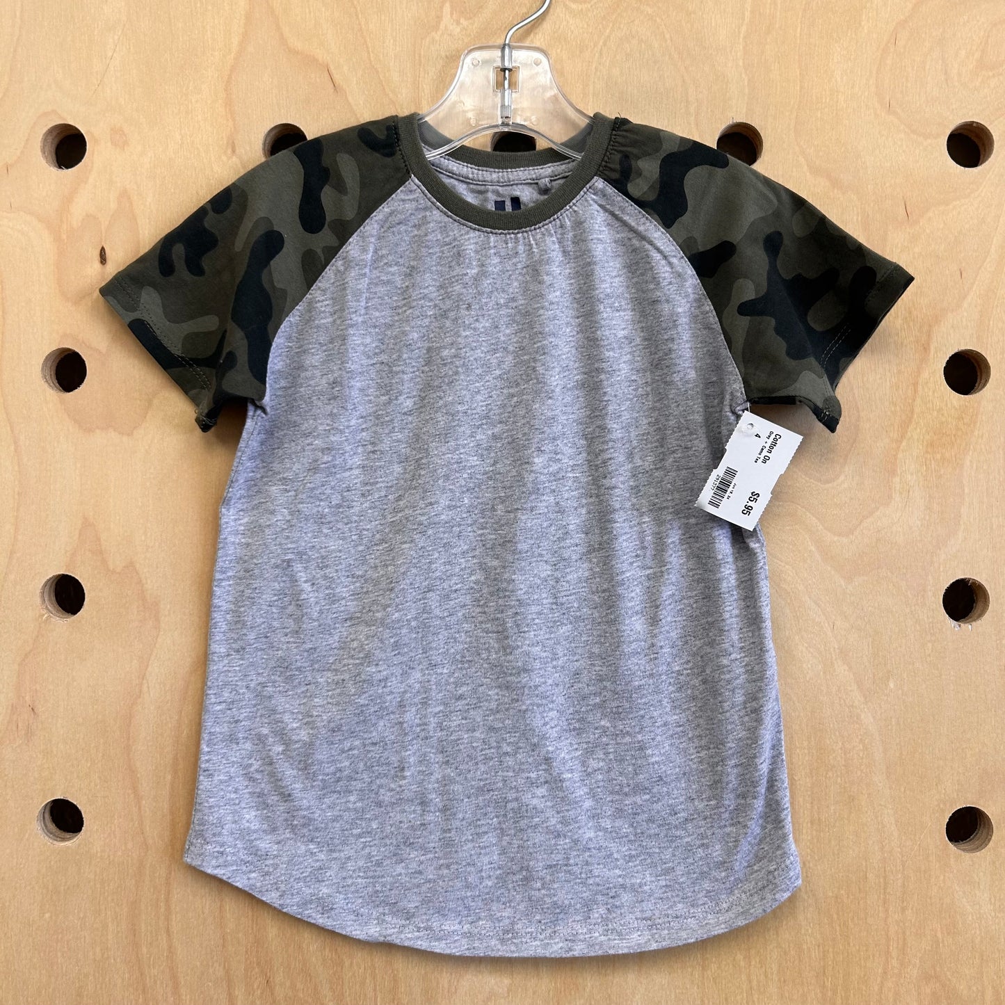 Grey + Camo Tee