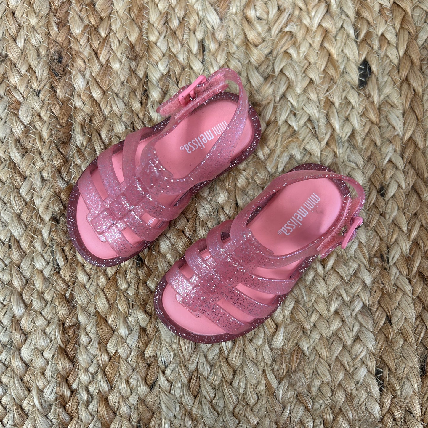 Pink/Sparkles Jelly Strappy Sandals