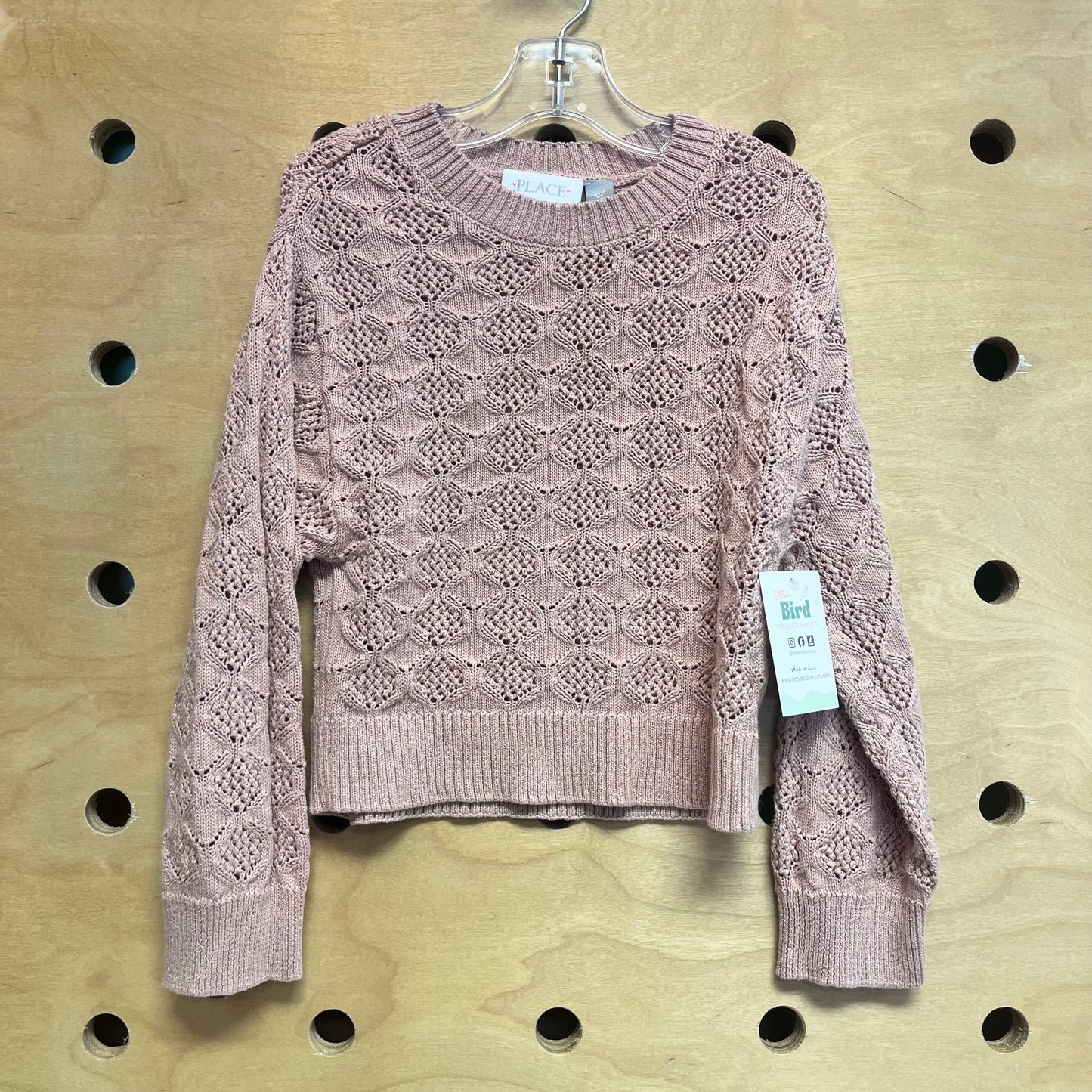 Pink Crochet Sweater