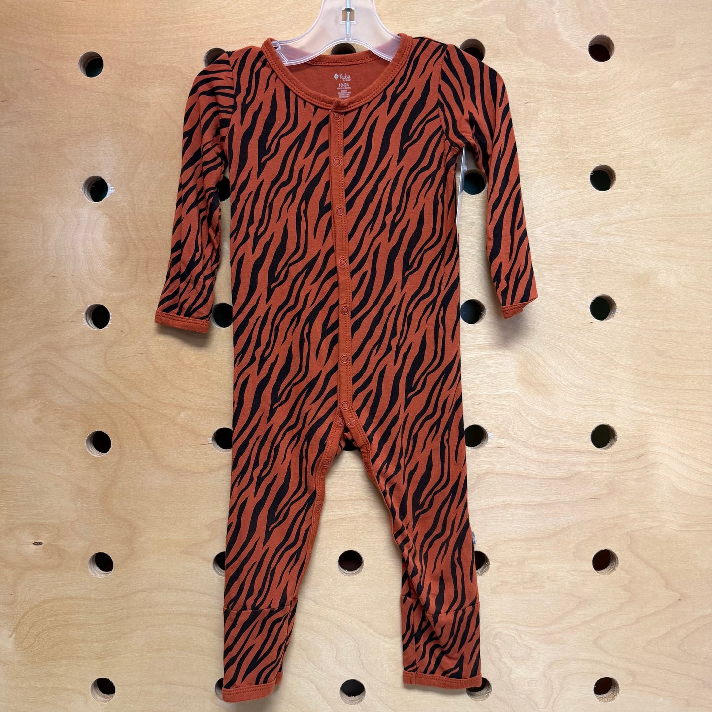 Animal Stripes Bamboo Snap Romper