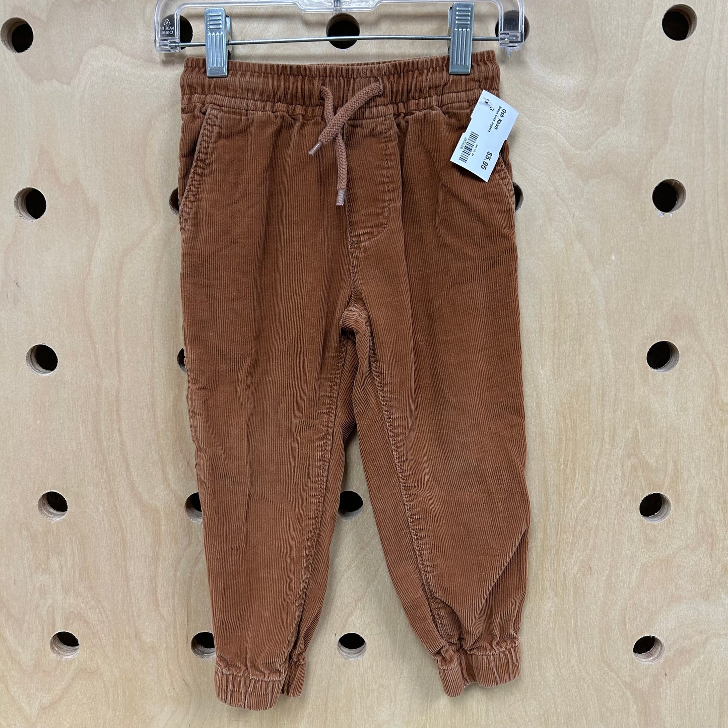 Brown Cord Joggers